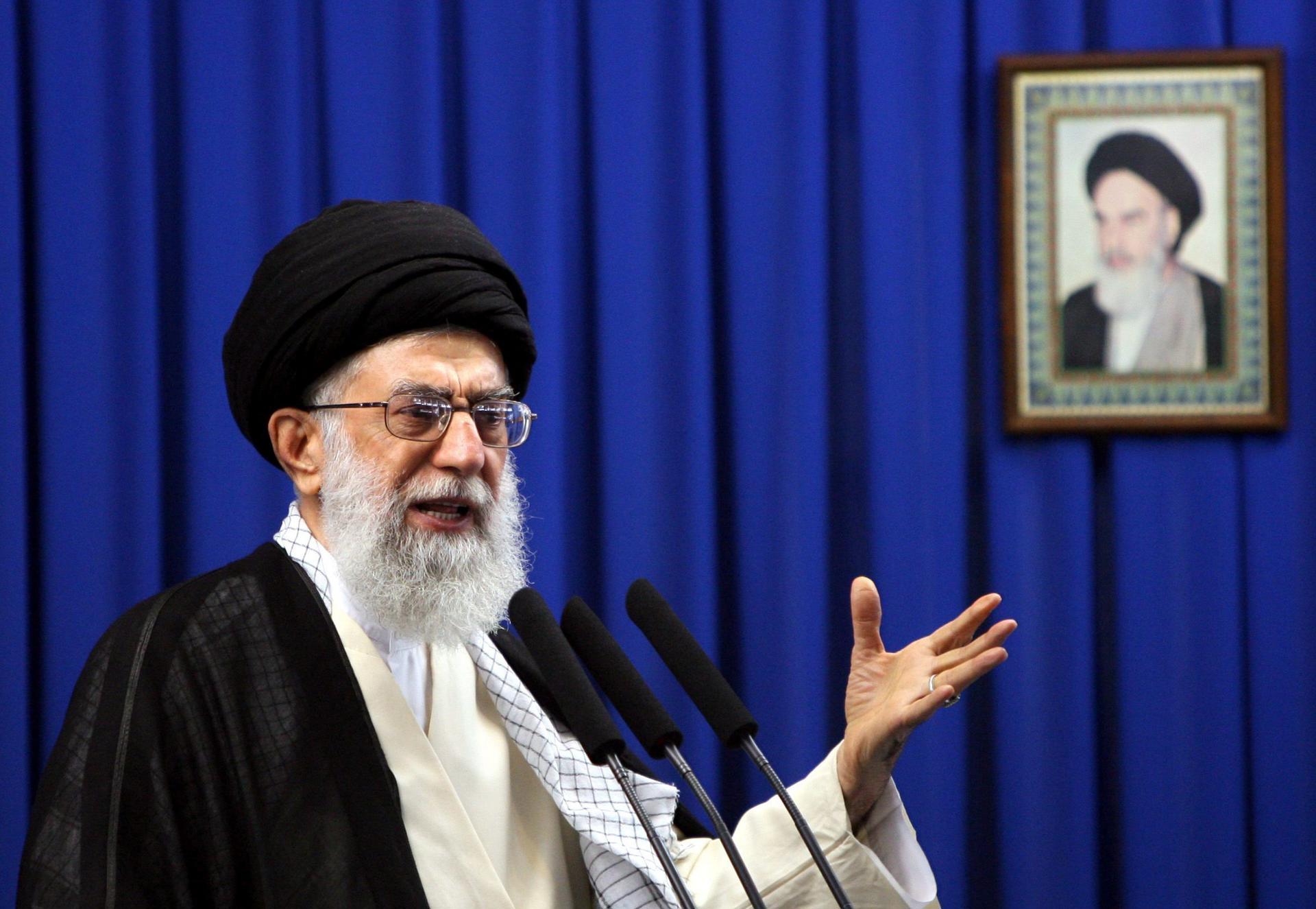 Foto de archivo del líder supremo de Irán, Ali Jameneí. EFE/ABEDIN TAHERKENAREH