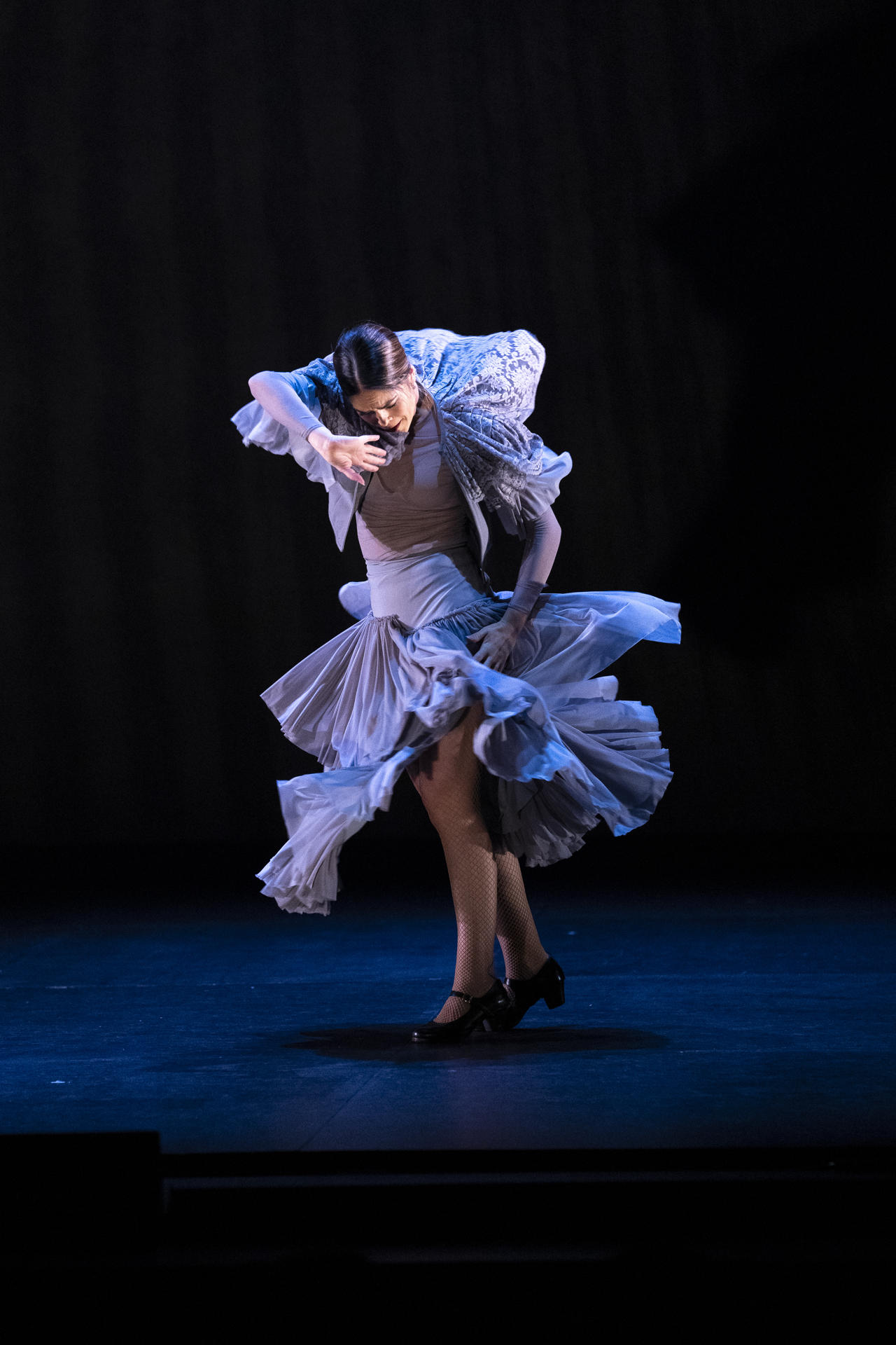 Artistas participan en la presentación de 'Alter Ego', de Alfonso Losa y Patricia Guerrero este miércoles, durante el Festival de Flamenco en el teatro New York City Center, el 6 de marzo de 2025. EFE/ Ángel Colmenares