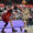 El base de Basquet Girona, Juani Marcos (d), con el balón ante el pivot sueco de UCAM Murcia, Simon Birgander, durante el encuentro correspondiente a la fase regular de la Liga Endesa que disputaron en el Palacio de los Deportes de Murcia. EFE/Juan Carlos Caval.