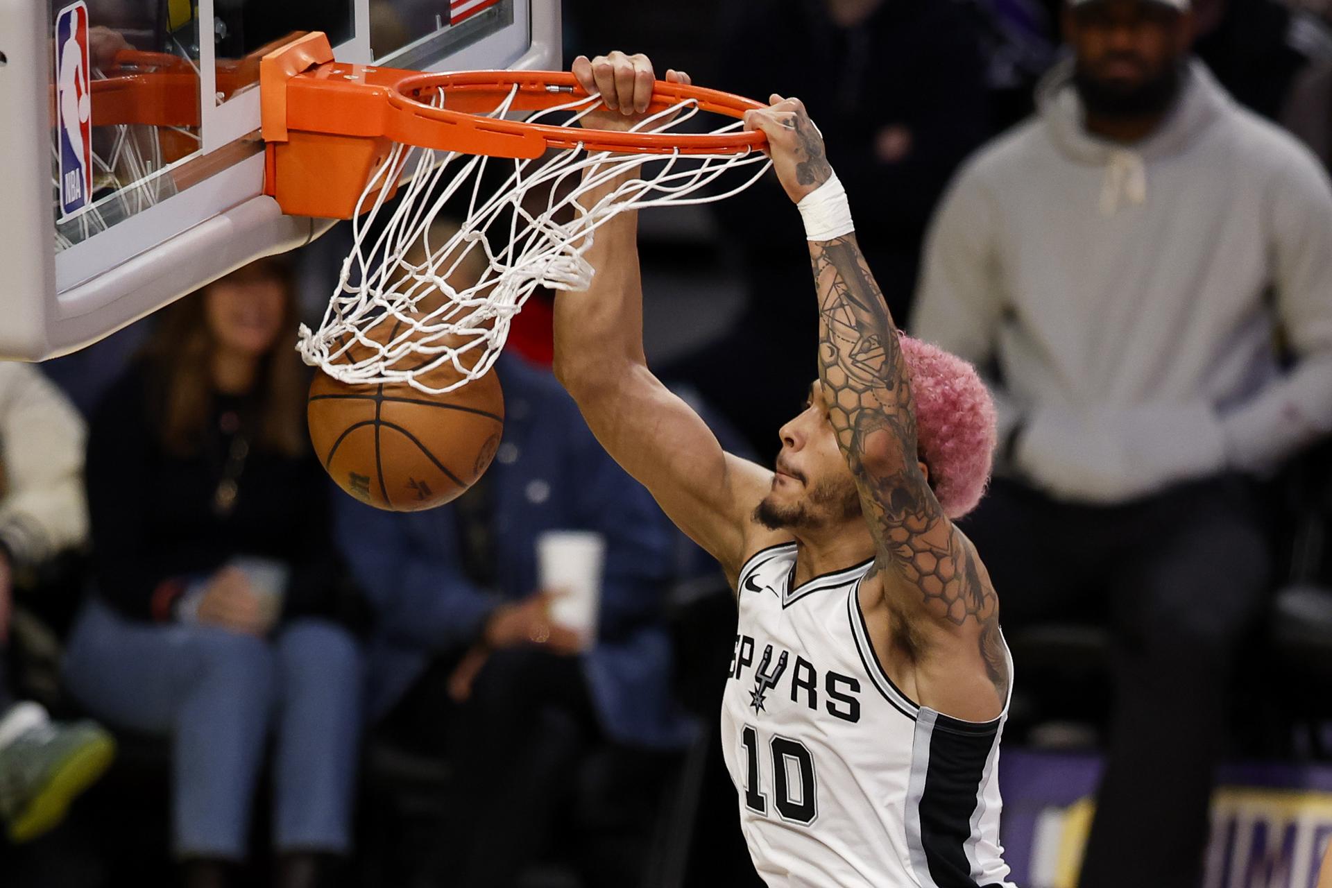 Mate del alero de San Antonio Spurs Jeremy Sochan. EFE/EPA/CAROLINE BREHMAN SHUTTERSTOCK OUT