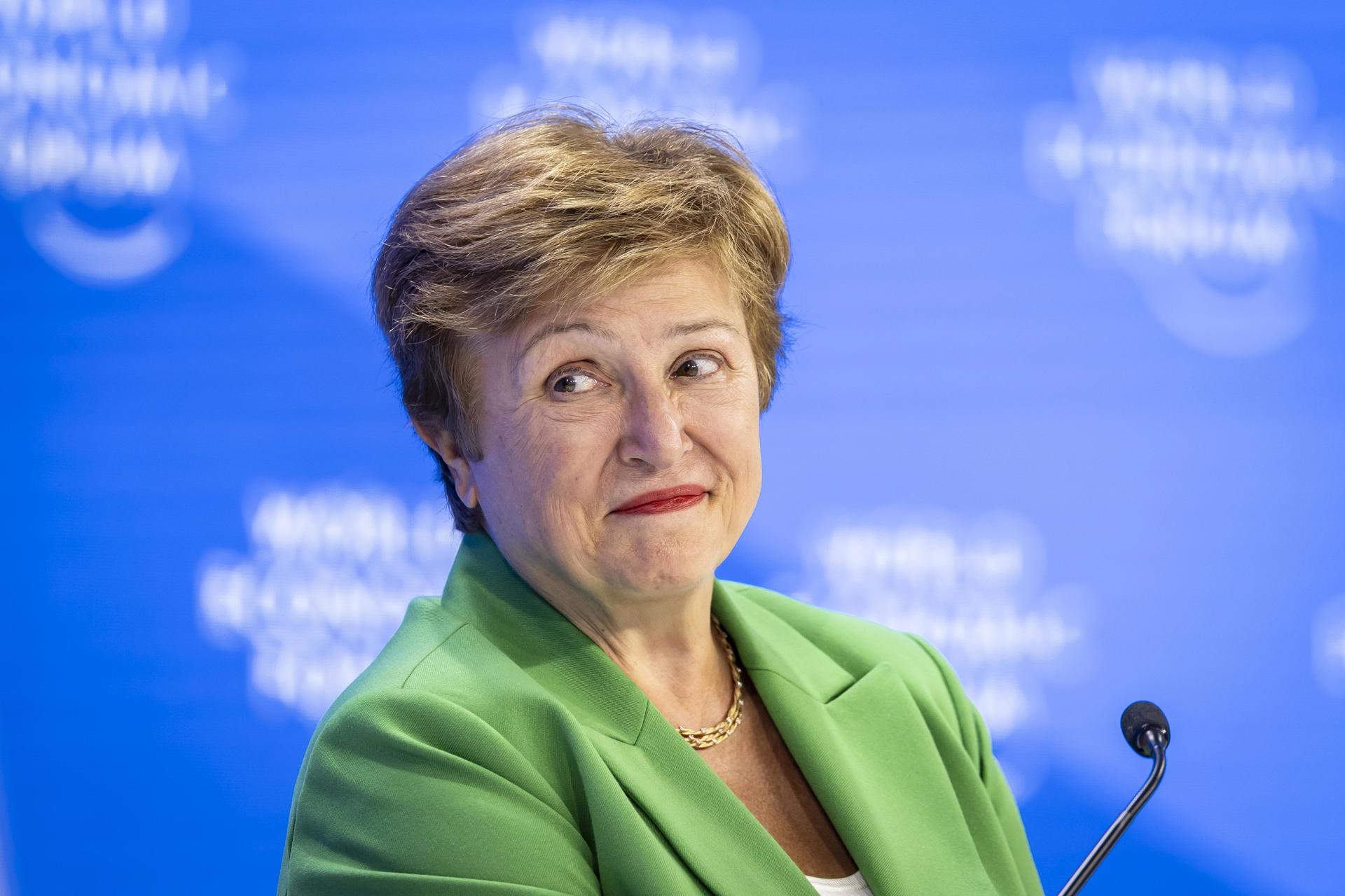 Fotografía de archivo en donde se ve a la directora del Fondo Monetario Internacional, Kristalina Georgieva. EFE/MICHAEL BUHOLZER