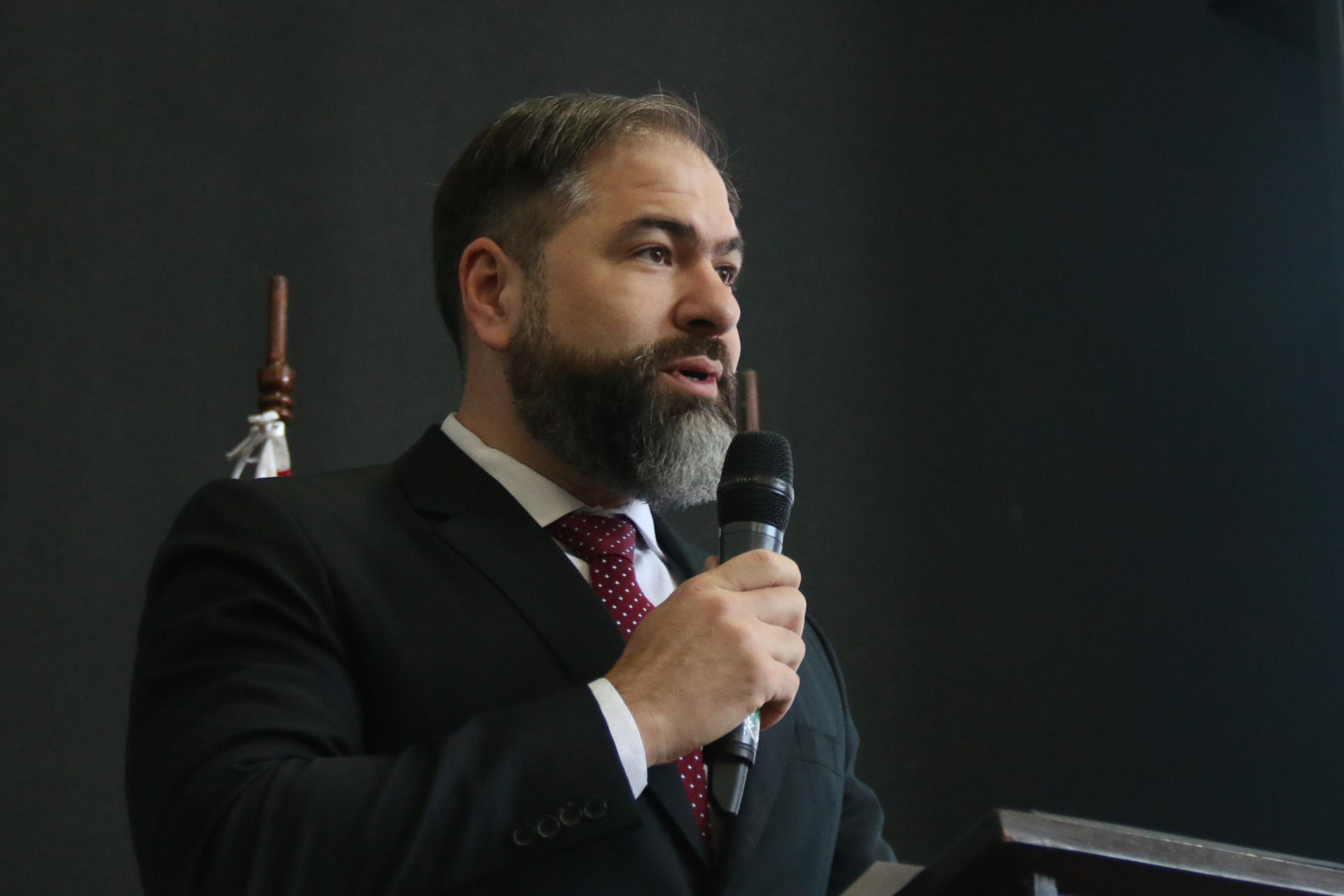 Fotografía de archivo en la que se registró al ministro de Justicia de Paraguay, Rodrigo Nicora, durante un acto público, en Asunción (Paraguay). EFE/ Nina Osorio