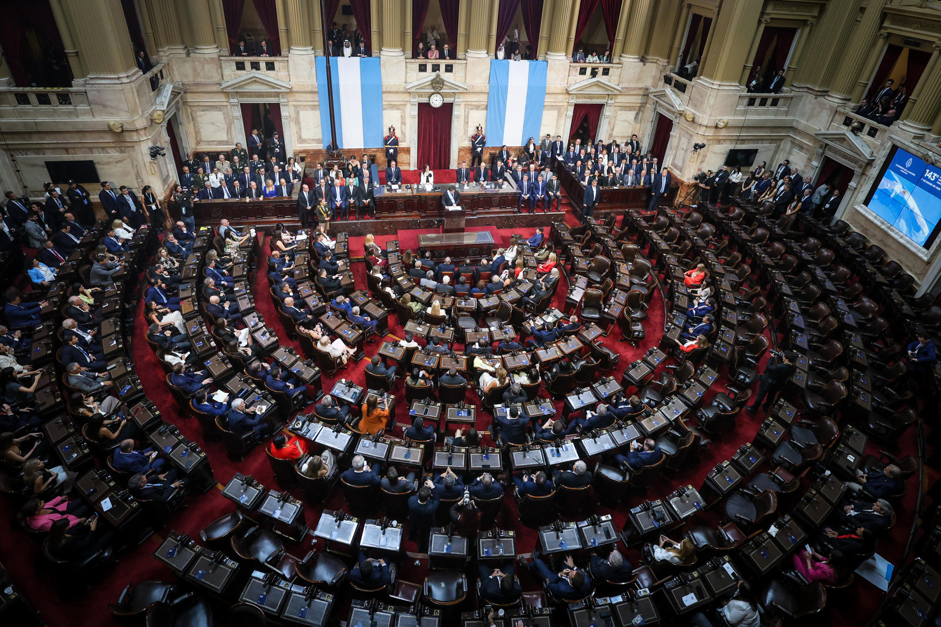 Fotografía de archivo de la Cámara de Diputados del Congreso de la Nación, en Buenos Aires (Argentina). EFE/ Juan Ignacio Roncoroni