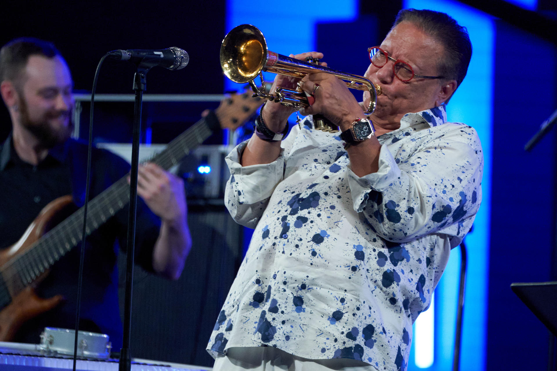 Fotografía de archivo del trompetista cubano Arturo Sandoval. EFE / L. Rico.