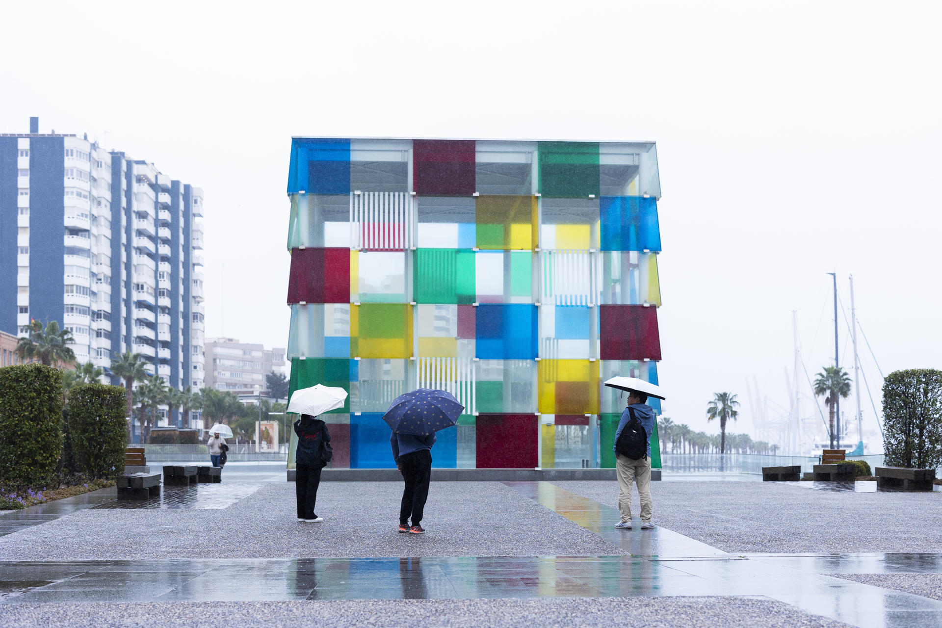 Imagen de archivo del Centro Pompidou en Málaga. EFE/Carlos Díaz