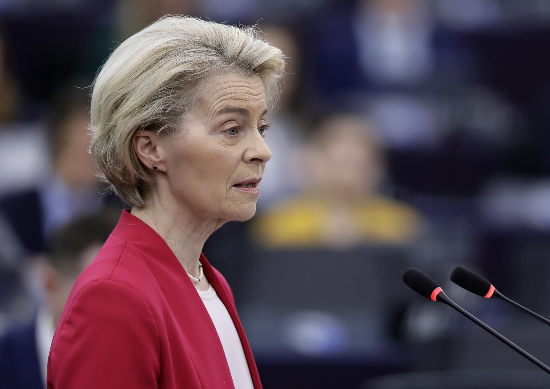 La presidenta de la Comisión Europea, Ursula von der Leyen, en una foto de archivo. EFE/EPA/RONALD WITTEK