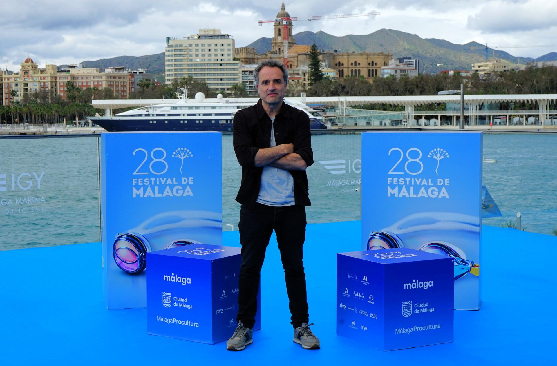 Daniel Guzmán, productor, director y protagonista de la película 'La Deuda', con la que se abre este viernes el Festival de Cine de Málaga. EFE/María Alonso