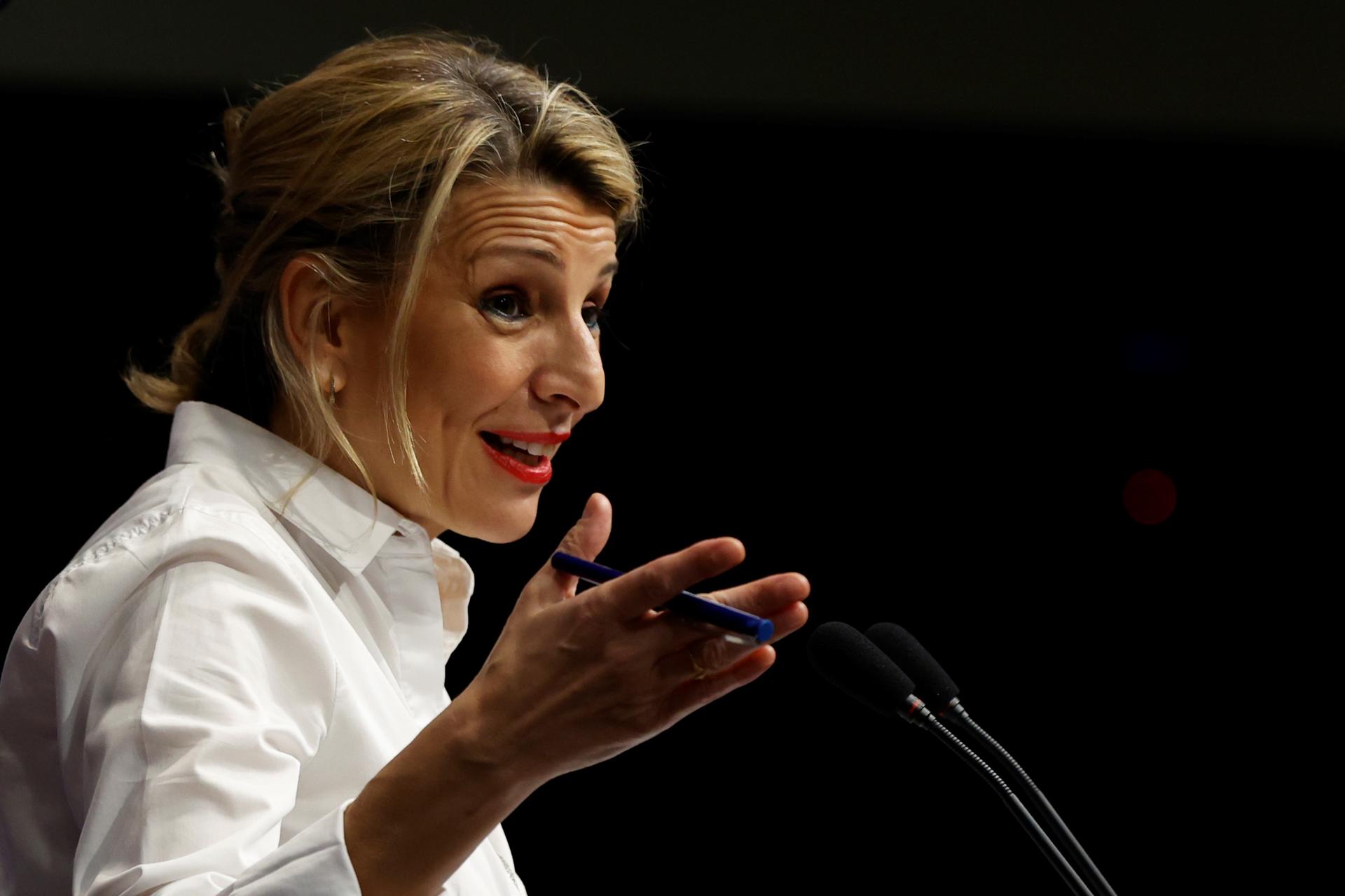 Imagen de archivo de la vicepresidenta segunda y ministra de Trabajo y Economía Social, Yolanda Díaz. EFE/Juan Carlos Hidalgo
