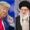 Foto archivo. Donald J. Trump (L) Ali Khamenei (R).  EFE/EPA/ERIK S. LESSER/IRAN'S SUPREME LEADER OFFICE