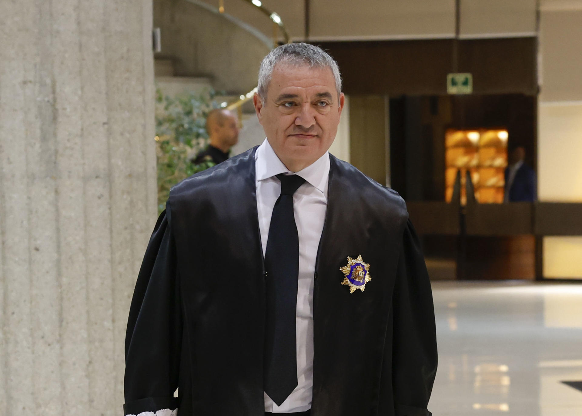 Imagen de archivo del magistrado José María Macías Castaño, en el marco de su acto de toma de posesión como juez del Tribunal Constitucional en el Alto Tribunal, en Madrid. EFE/J.J. Guillén