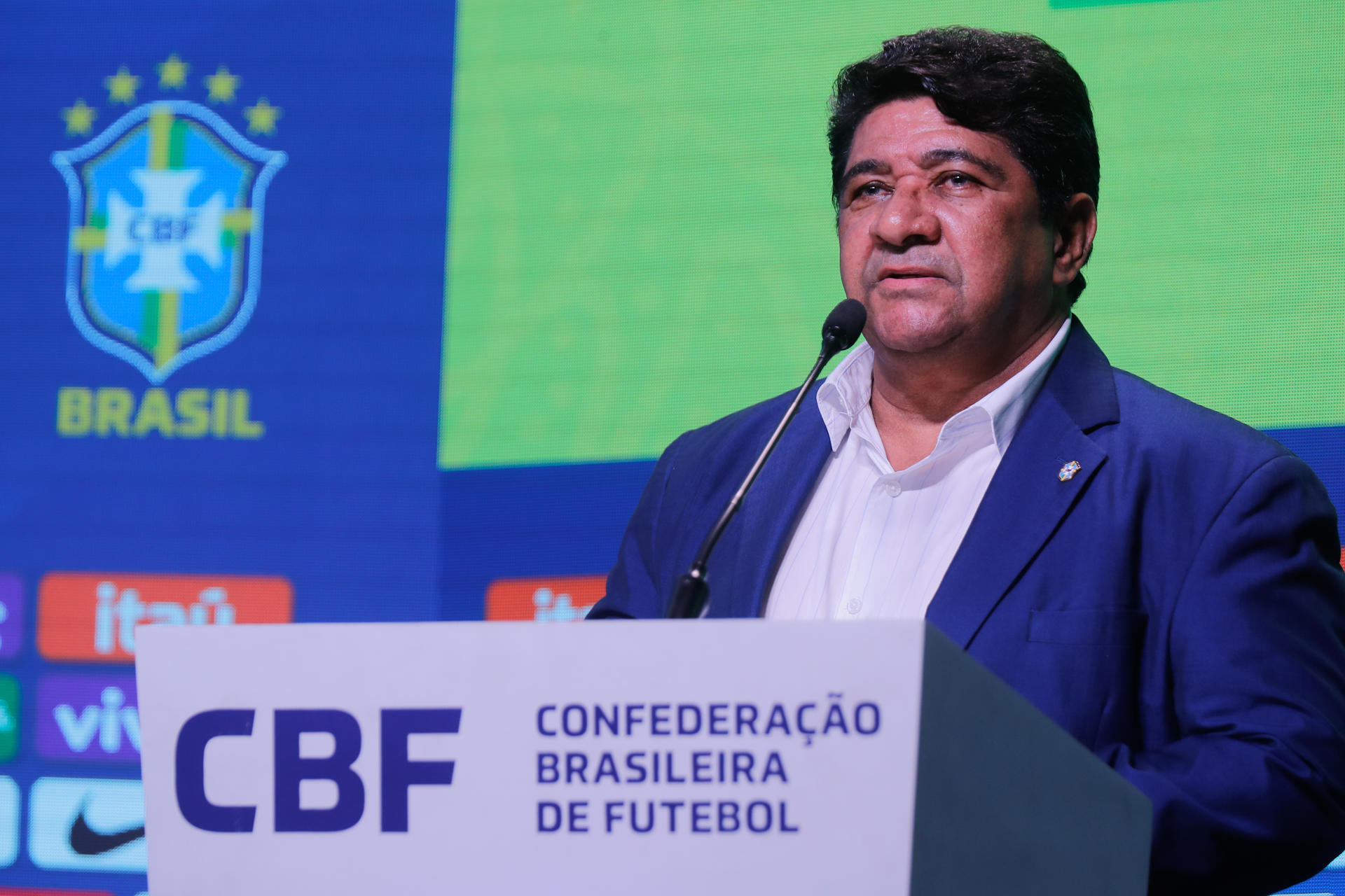 Fotografía de archivo del presidente de la Confederación Brasileña de Fútbol (CBF), Ednaldo Santos Rodrigues. EFE/ André Coelho