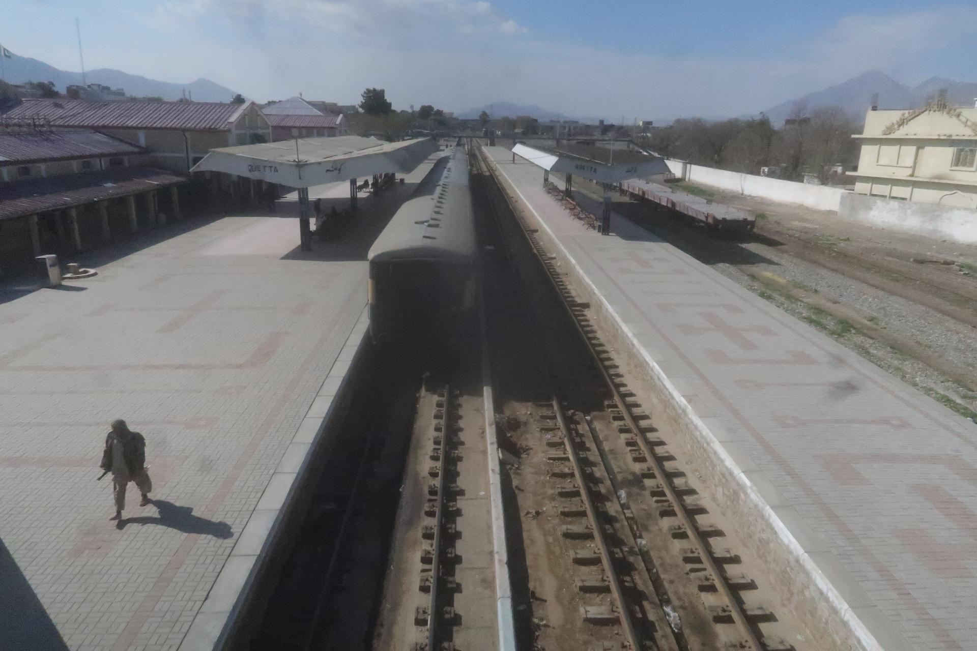 La estación de trenes de Quetta (Baluchistán). EFE/EPA/FAYYAZ AHMED