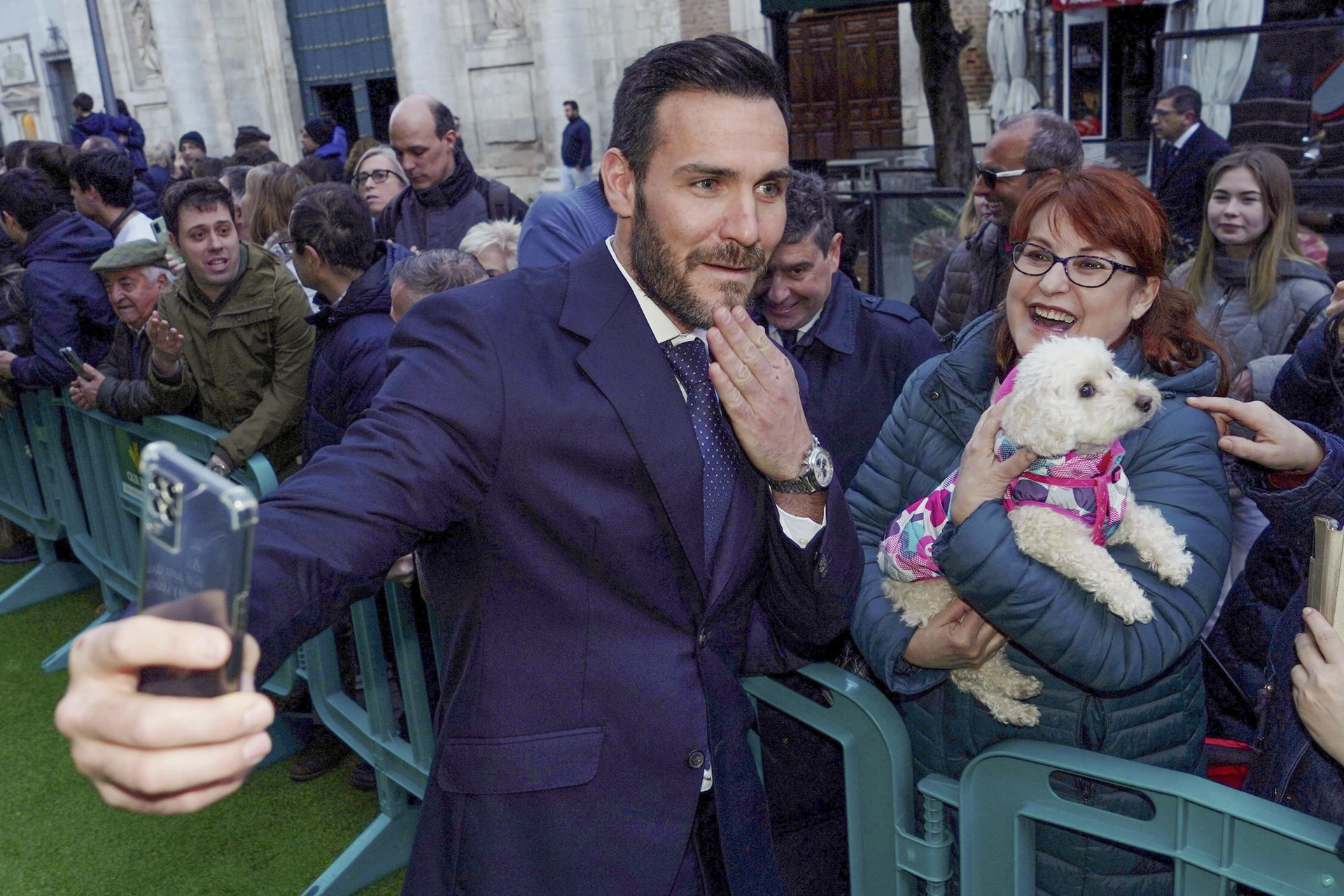 El piragüista Saúl Craviotto a su llegada a la 44 edición de la Gala Nacional del Deporte celebrada este lunes en Valladolid. EFE/Nacho Gallego