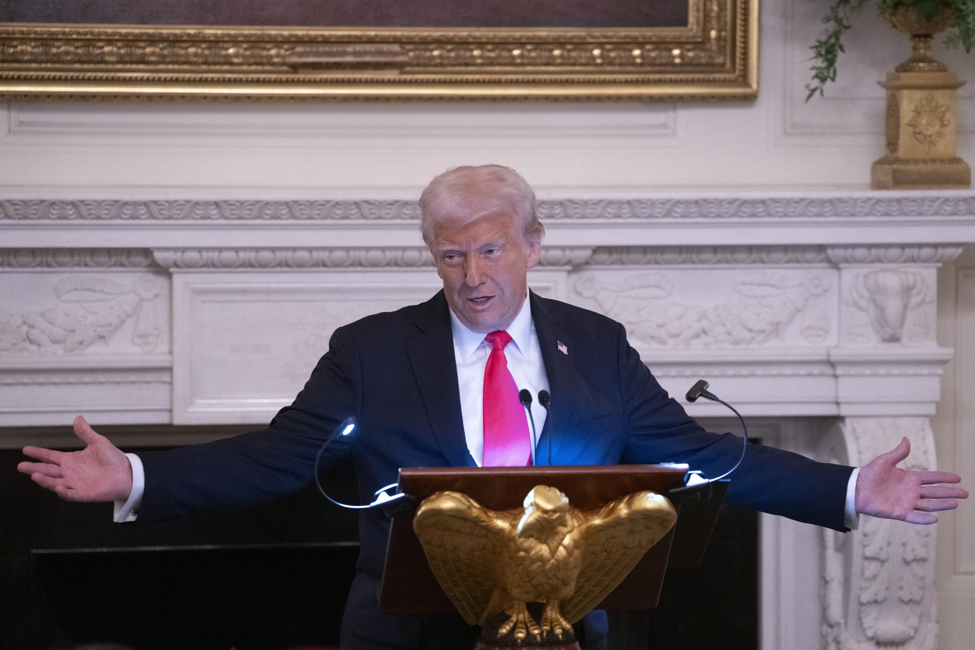 El presidente de Estados Unidos, Donald Trump. EFE/Chris Kleponis