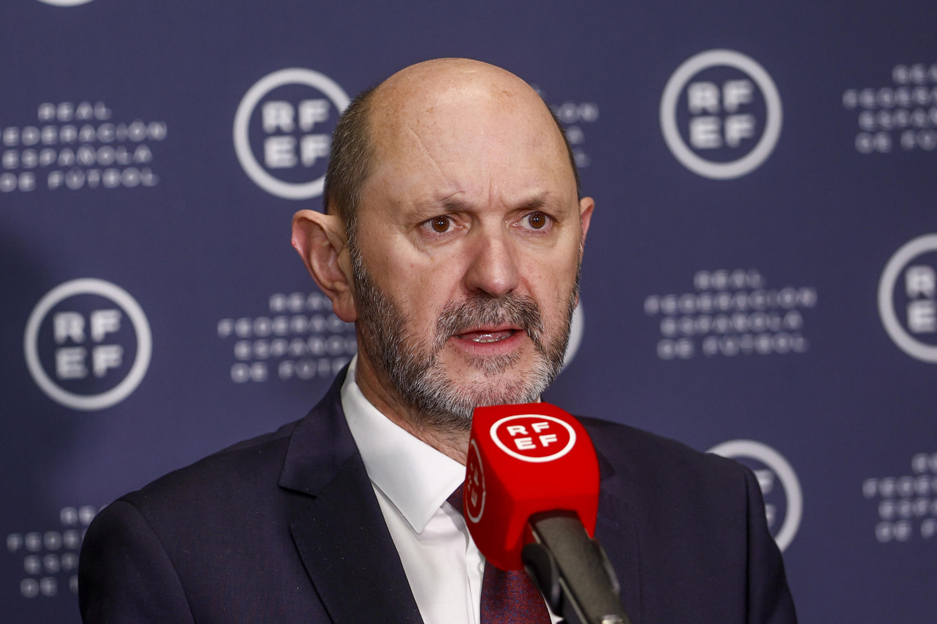 El presidente de la RFEF, Rafael Louzán. EFE/Rodrigo Jiménez