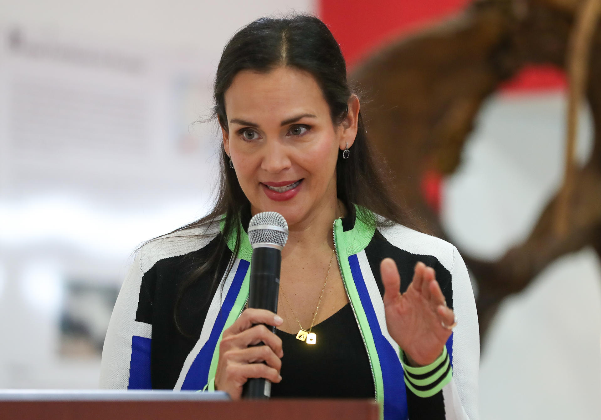 Foto de archivo de la ministra de Energía y Minas de Ecuador, Inés Manzano. EFE/ José Jácome