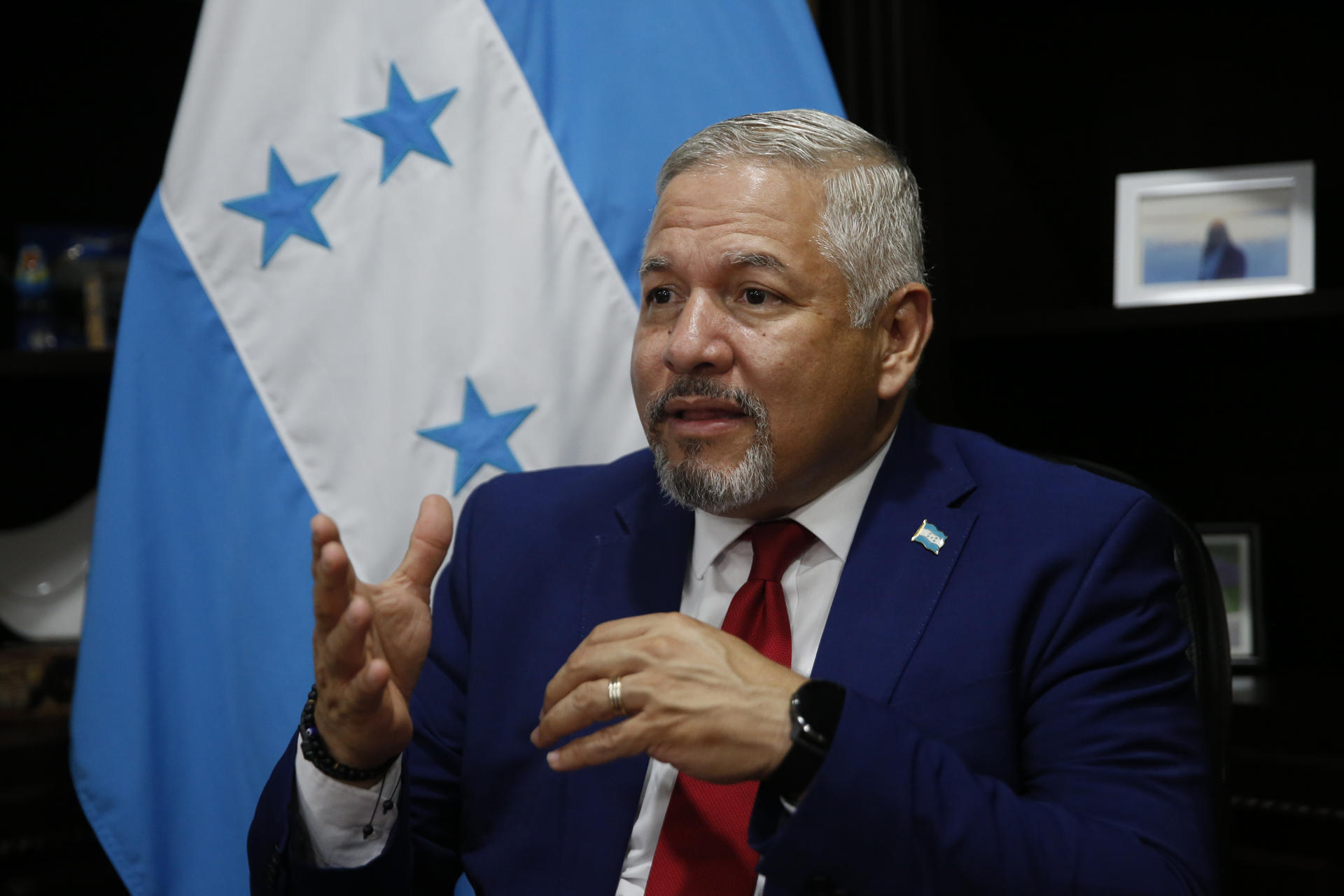 Foto de archivo del canciller de Honduras, Eduardo Enrique Reina. EFE/ Gustavo Amador