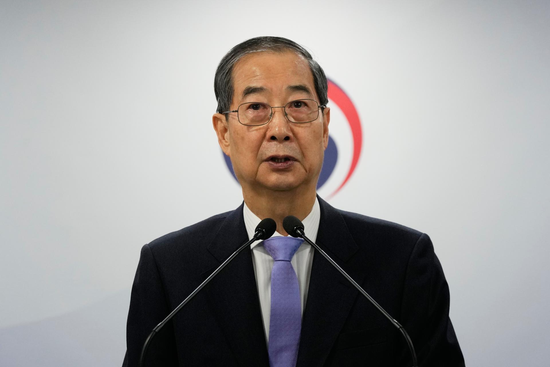 El presidente interino, Han Duck-soo, en una foto de archivo. EFE/EPA/AHN YOUNG-JOON / POOL
