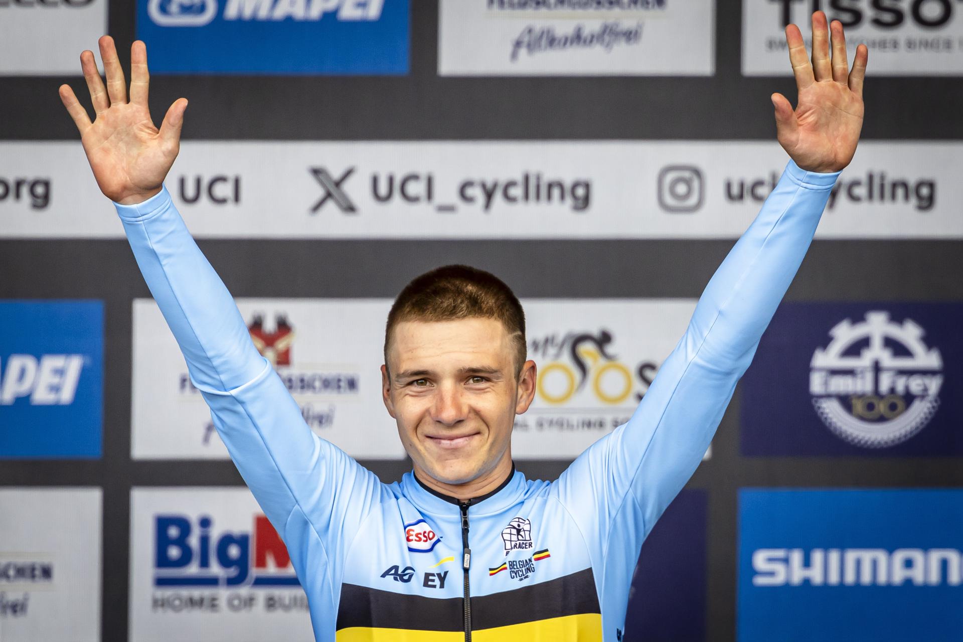El ciclista belga Remco Evenepoel. EFE/EPA/MICHAEL BUHOLZER