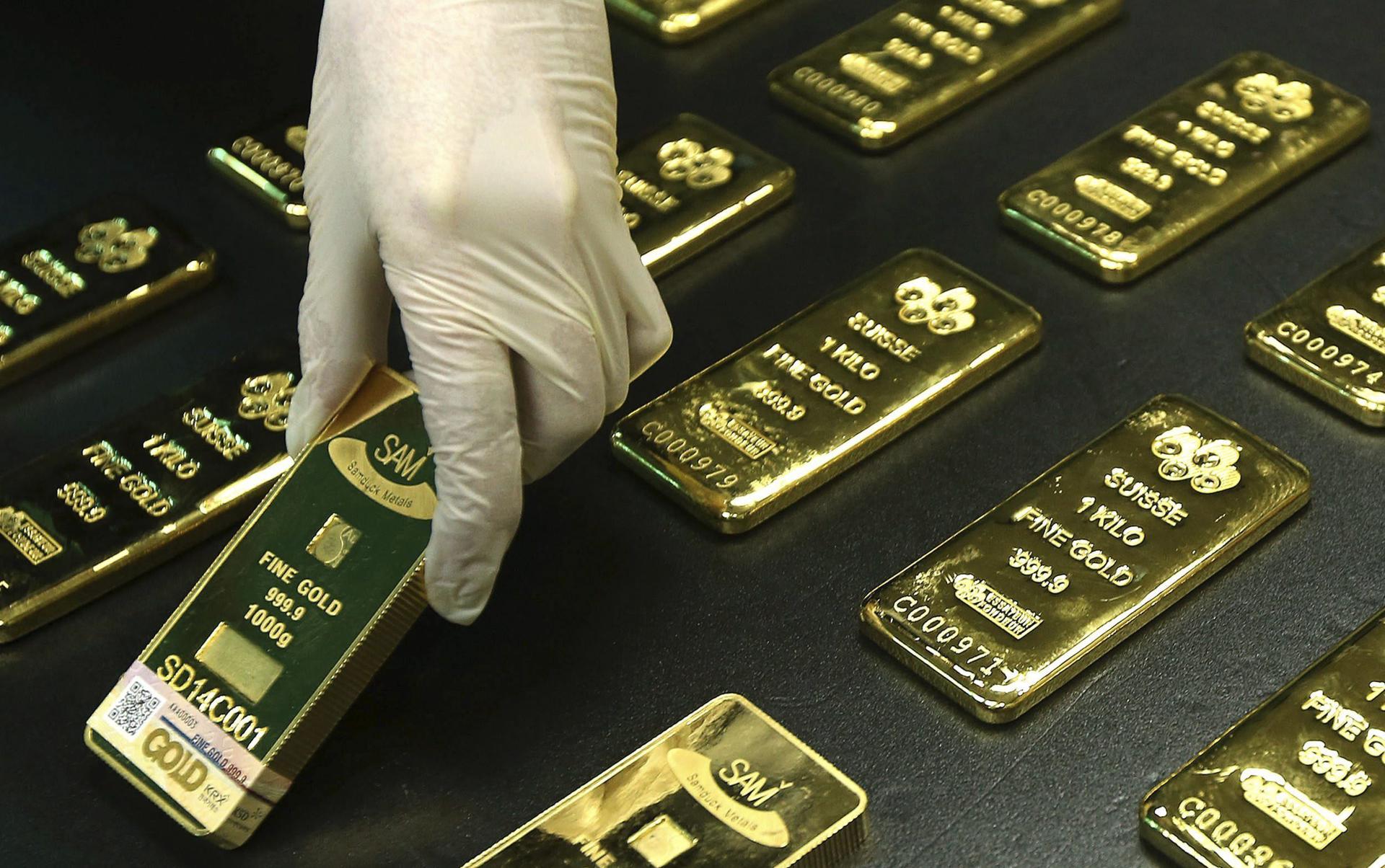 Lingotes de oro de la bolsa de Seúl en una imagen de archivo. EFE/Yonhap