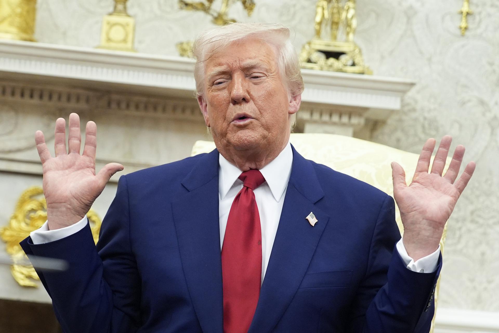 El presidente de Estados Unidos, Donald Trump, en una fotografía de archivo. EFE/YURI GRIPAS