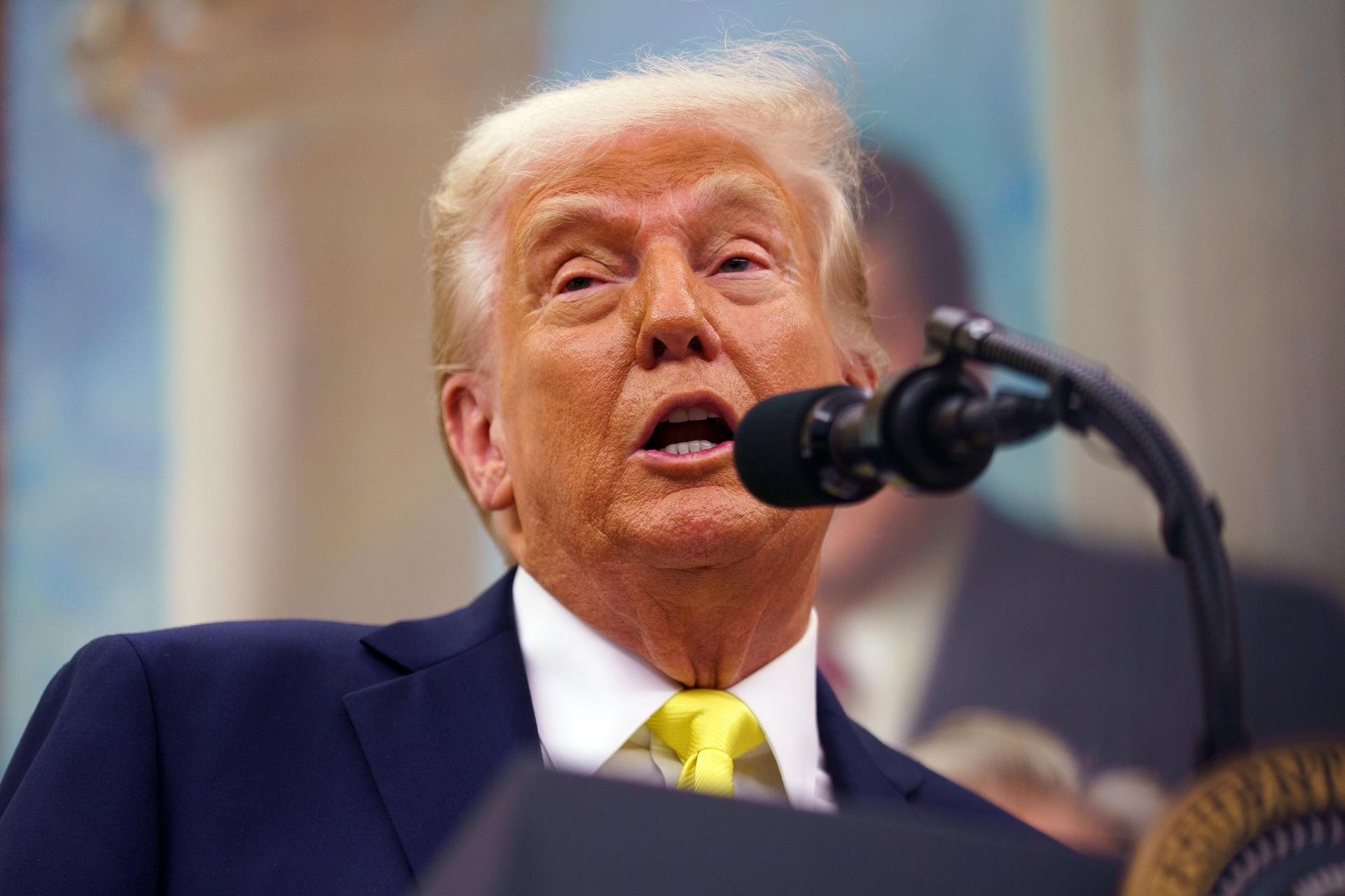 Fotografía de archivo del presidente de EE.UU., Donald Trump. EFE/EPA/WILL OLIVER / POOL