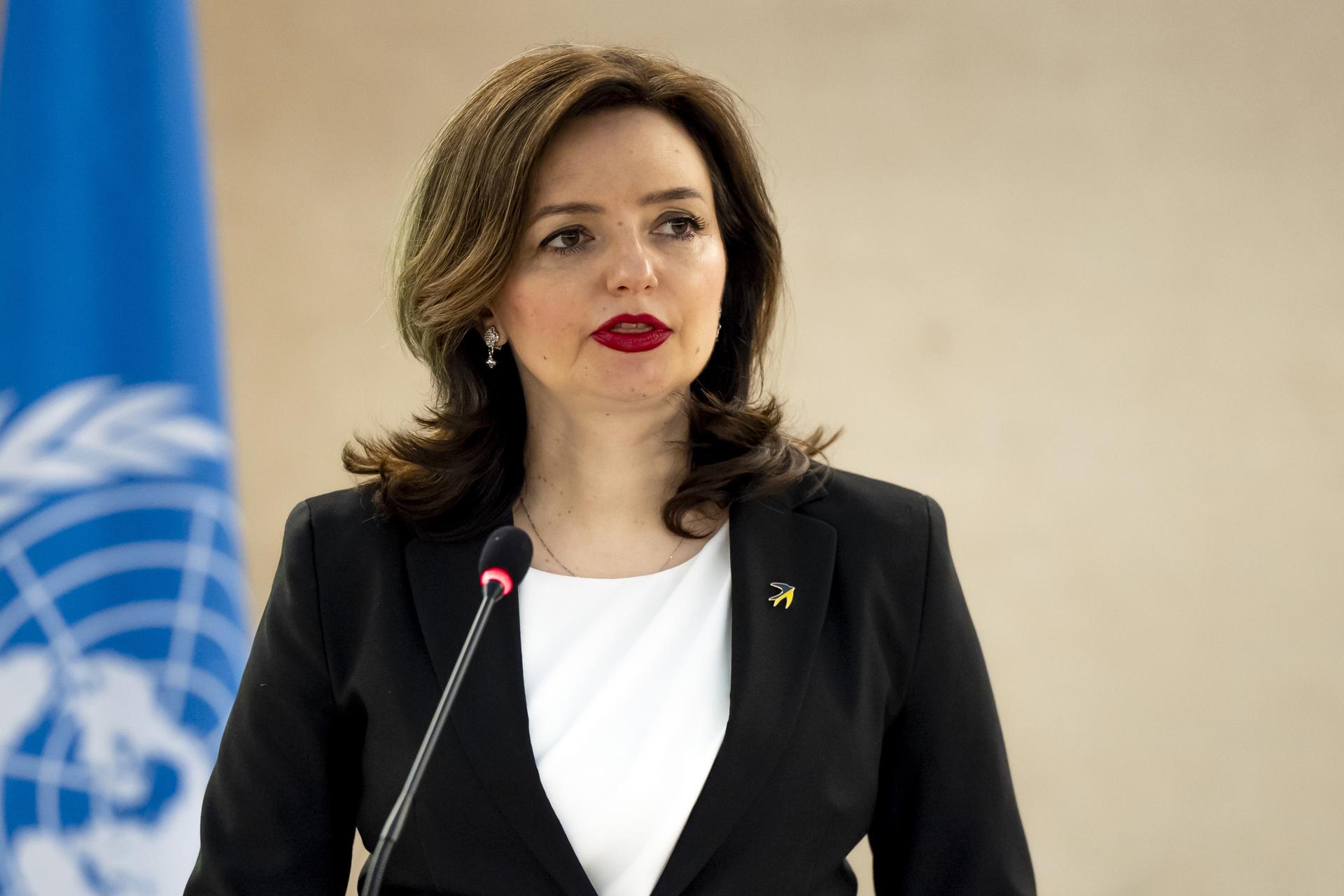 La ministra de Exteriores adjunta de Ucrania, Mariana Betsa, en una foto de archivo. EFE/EPA/TIL BUERGY