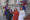 Fotografía cedida este viernes, 11 de abril, por la Presidencia de Perú en la que aparecen el presidente de Panamá, José Raúl Mulino (i), su esposa, Maricel Cohen de Mulino (d), y la presidenta de Perú, Dina Boluarte (c), a la entrada del Palacio de Gobierno, en Lima (Perú). EFE/Presidencia de Perú