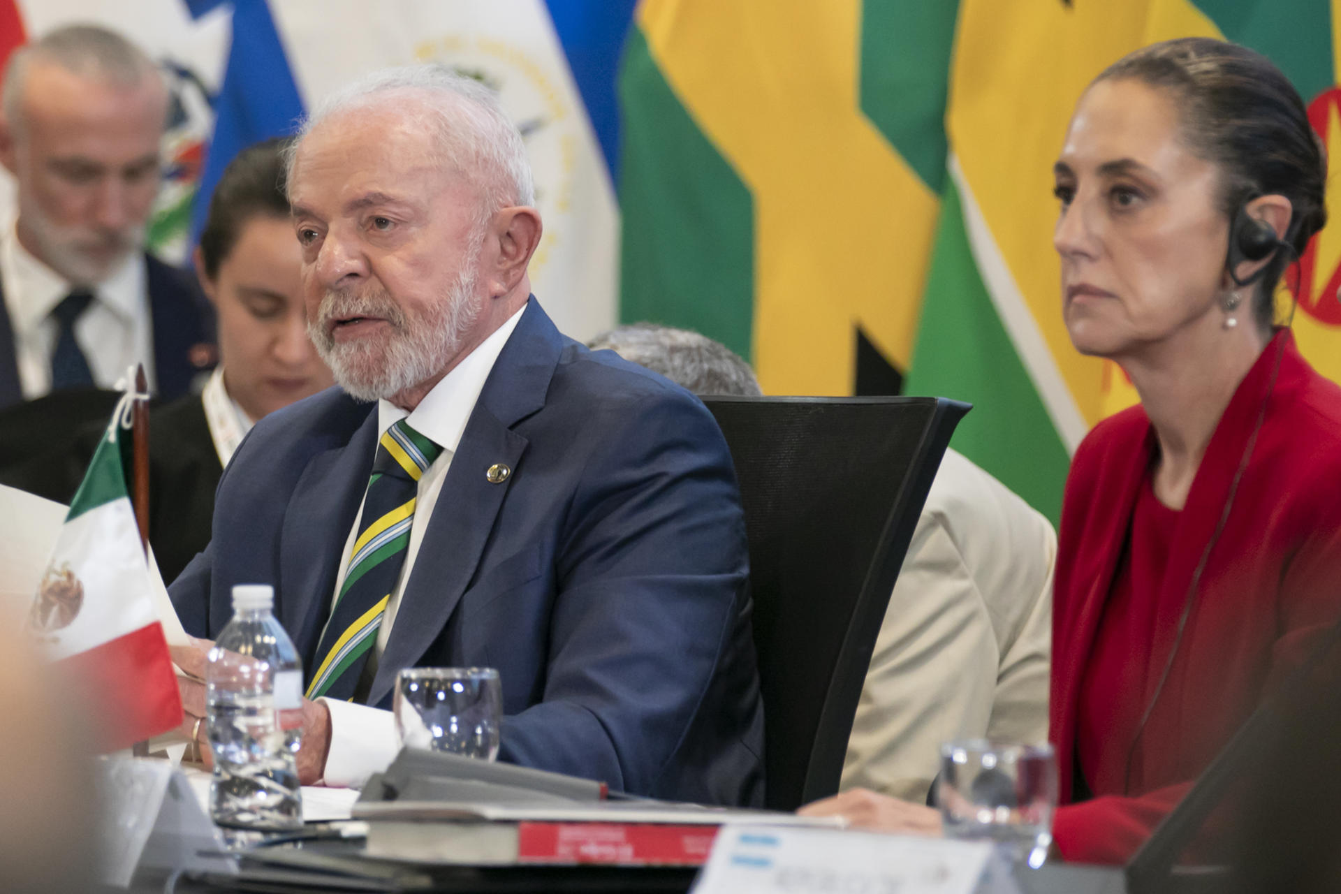 El presidente de Brasil, Luiz Inácio Lula da Silva, participa en la IX Cumbre de la Comunidad de Estados Latinoamericanos y Caribeños (Celac) este miércoles, en Tegucigalpa (Honduras). EFE/Str