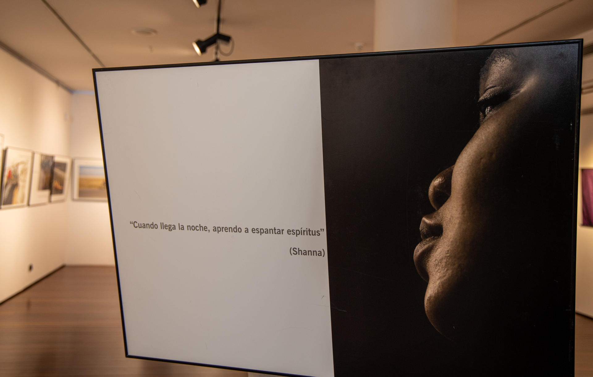 Imagen de archivo de la exposición fotográfica 'Punto y seguimos. La vida puede más', en la que 29 imágenes trataban de sensibilizar sobre el drama vivido por víctimas de trata sexual, explotación laboral, tráfico de órganos y matrimonios forzados, organizada en Logroño. EFE/ Raquel Manzanares