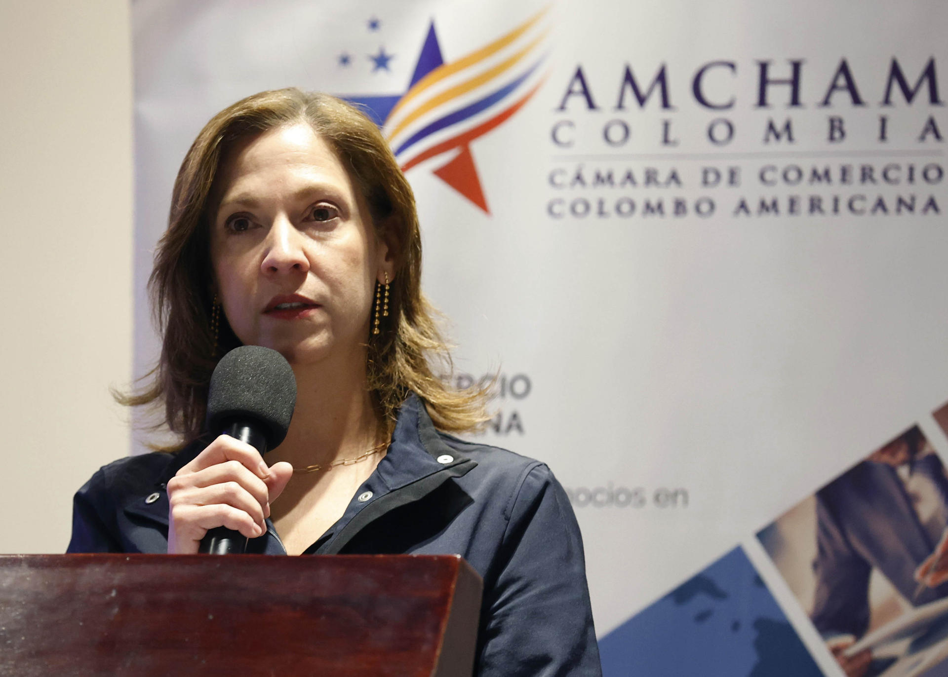 La presidenta de la Cámara Colombo Americana, María Claudia Lacouture, en una foto de archivo. EFE/ Mauricio Dueñas Castañeda