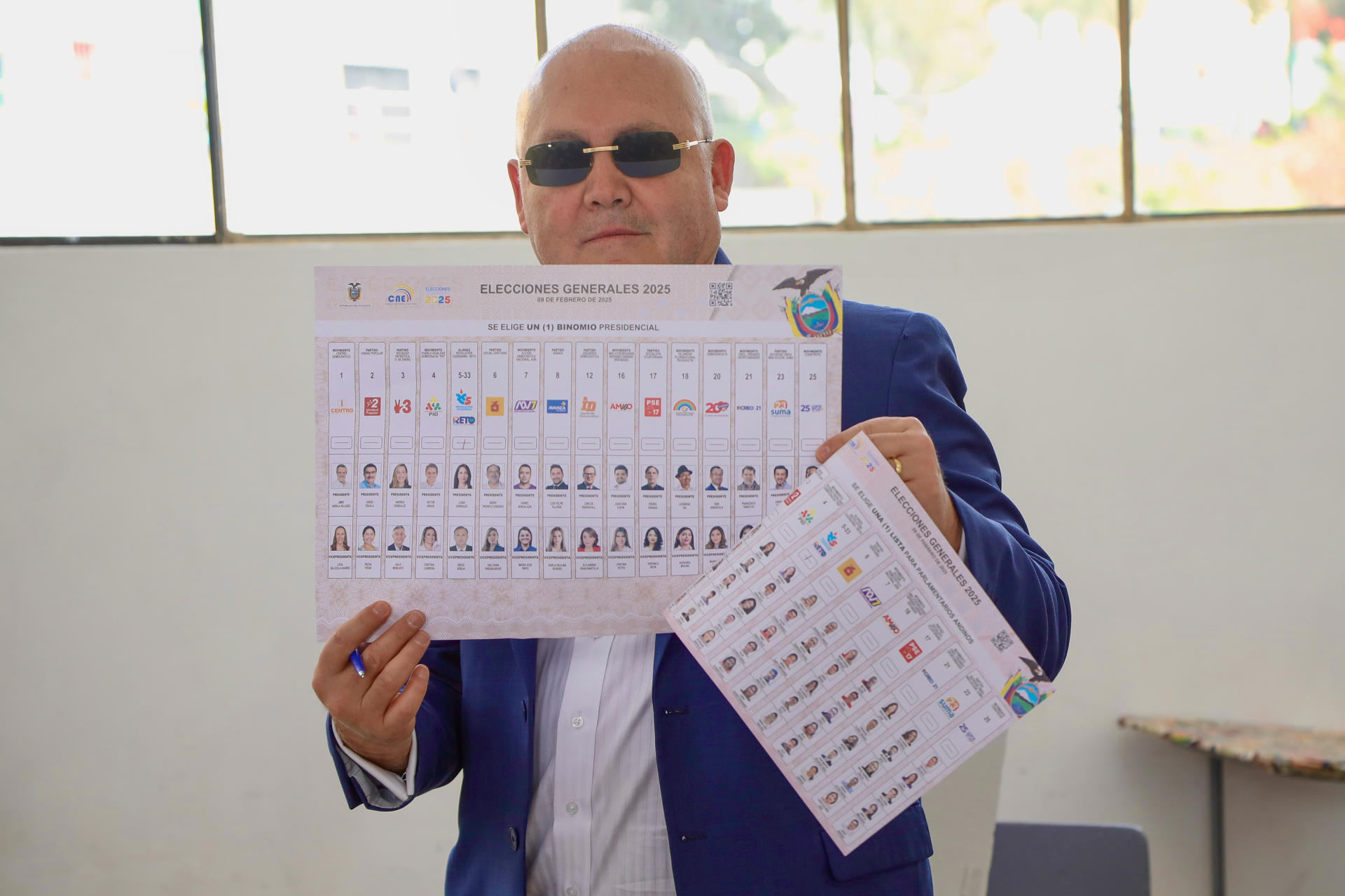 El candidato a la Vicepresidencia de Ecuador, Diego Borja, en Quito (Ecuador). EFE/ Gianna Benalcazar