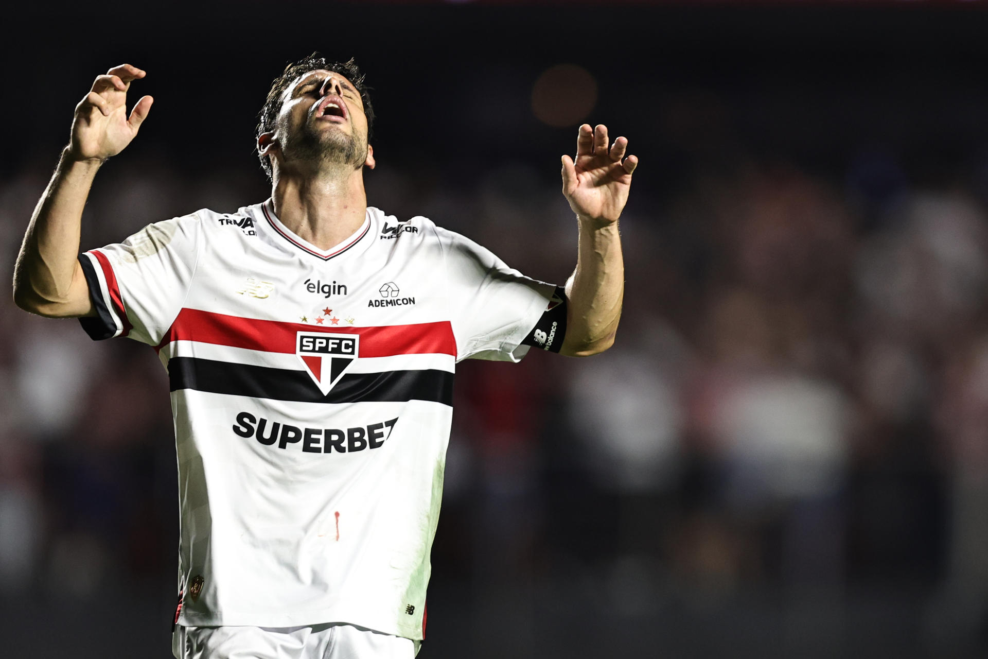 Fotografía de archivo del 10/04/2025 del jugador Jonathan Calleri de Sao Paulo. EFE/ Isaac Fontana