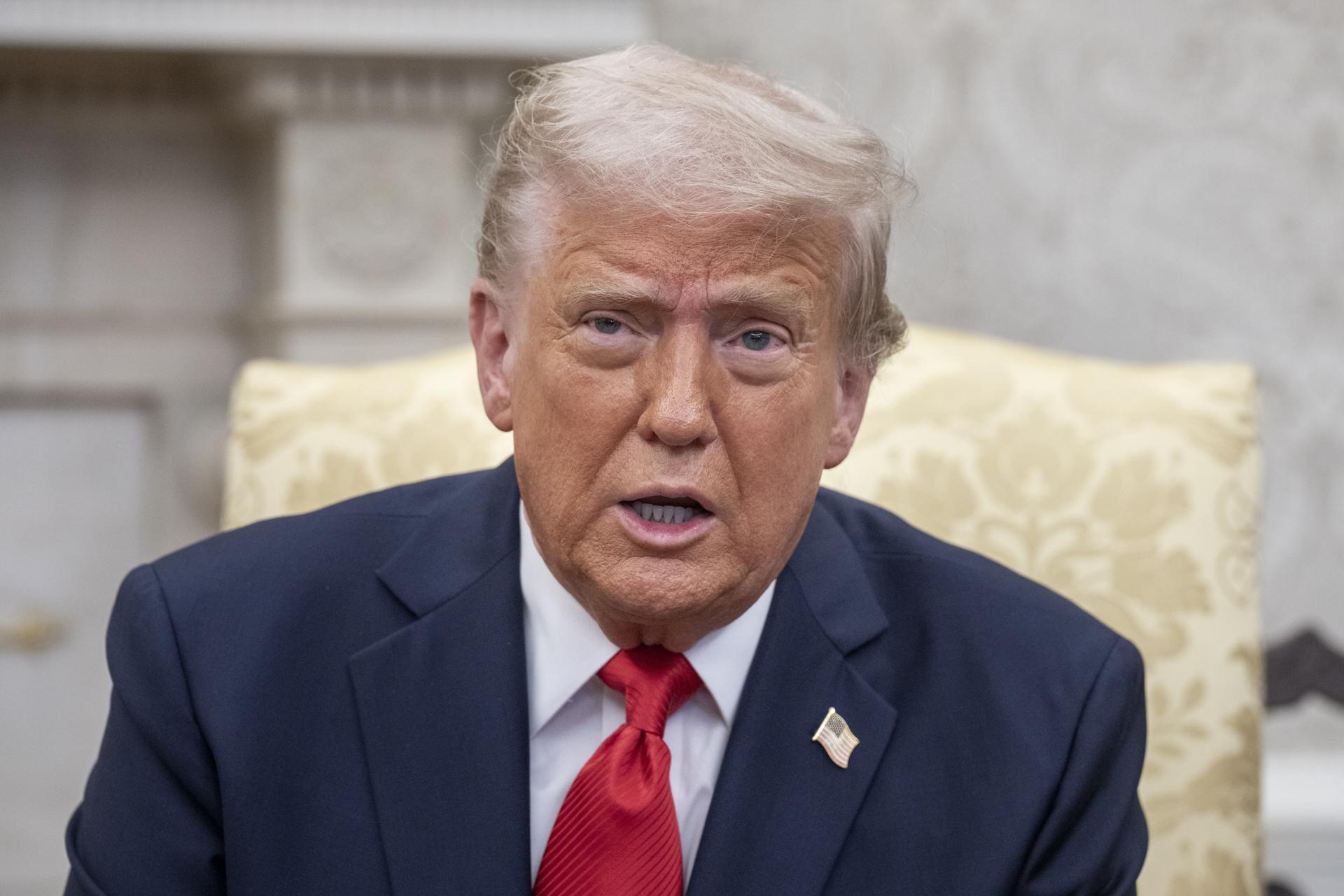 El presidente de Estados Unidos, Donald Trump. EFE/EPA/KEN CEDENO / POOL