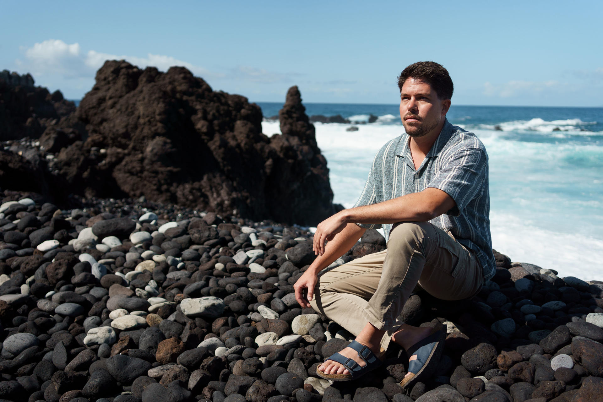 El español Carlos Mallo se ha llevado el premio de islas y naciones insulares del Premio Goldman, considerado le Nobel "verde" por ayudar a liderar una campaña mundial para impedir la construcción del macropuerto de Fonsalía (Guía de Isora, Tenerife).EFE/Ramón de la Rocha