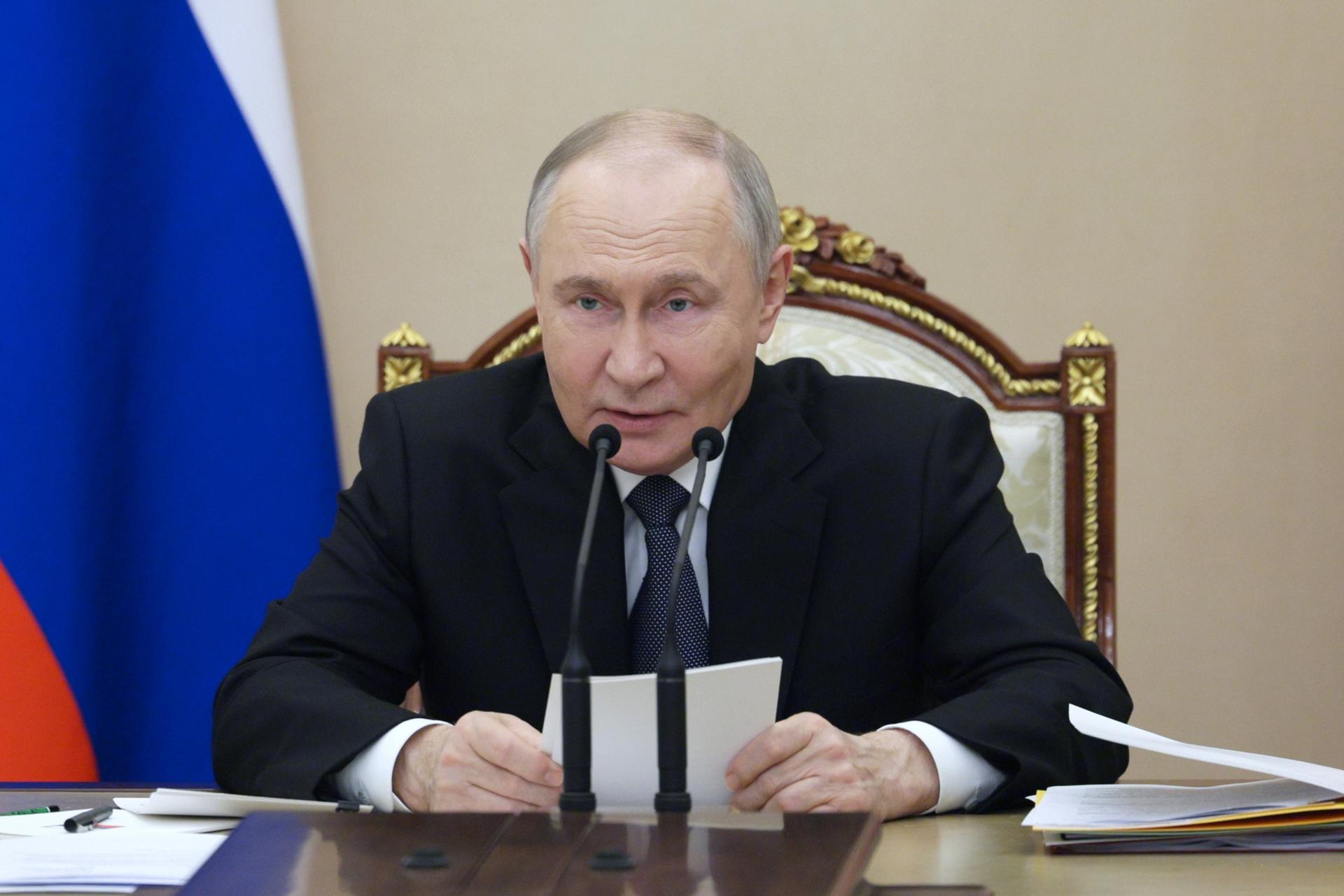 El presidente ruso, Vladímir Putin. EFE/EPA/GAVRIIL GRIGOROV / SPUTNIK / KREMLIN POOL MANDATORY CREDIT