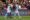 El delantero del Celta de Vigo, Borja Iglesias (i) celebra su gol ante el FC Barcelona durante el partido de la jornada 32 de LaLiga EA Sports que FC Barcelona y Celta de Vigo disputaron en el estadio olímpico Lluís Companys en Barcelona. EFE/ Marta Perez

