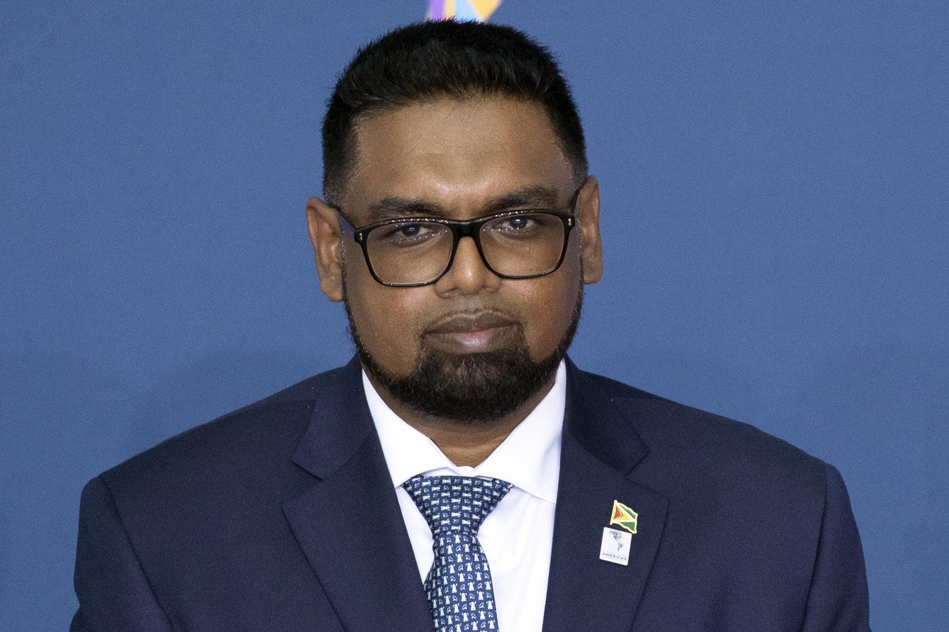 Fotografía de archivo del presidente de Guyana, Irfaan Ali, en Los Ángeles (CA, EE.UU.) EFE/Etienne Laurent