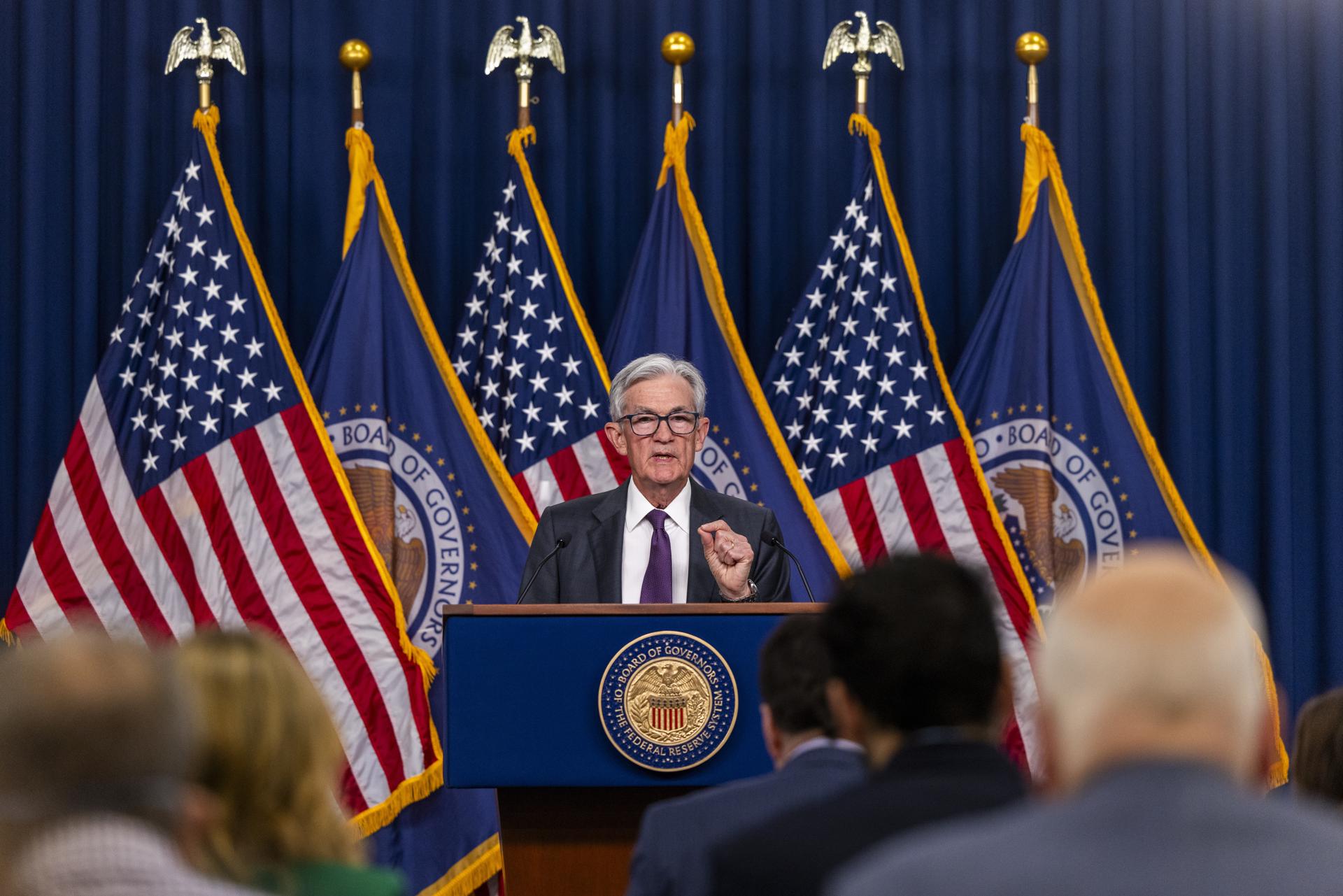 Foto de archivo del presidente de la Reserva Federal estadounidense (Fed), Jerome Powell. EFE/SHAWN THEW