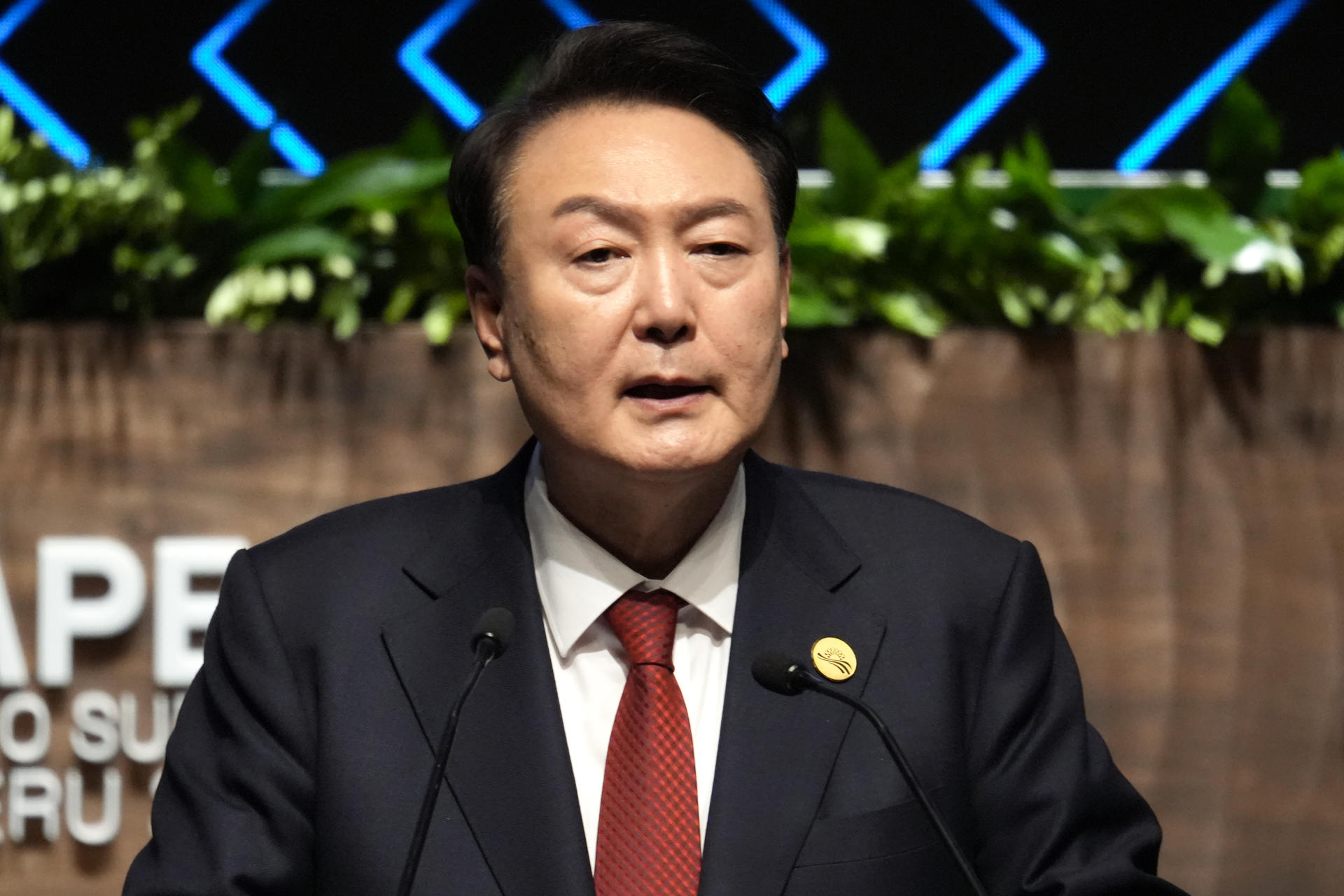El expresidente surcoreano Yoon Suk-yeol a finales de 2024. EFE/ STR