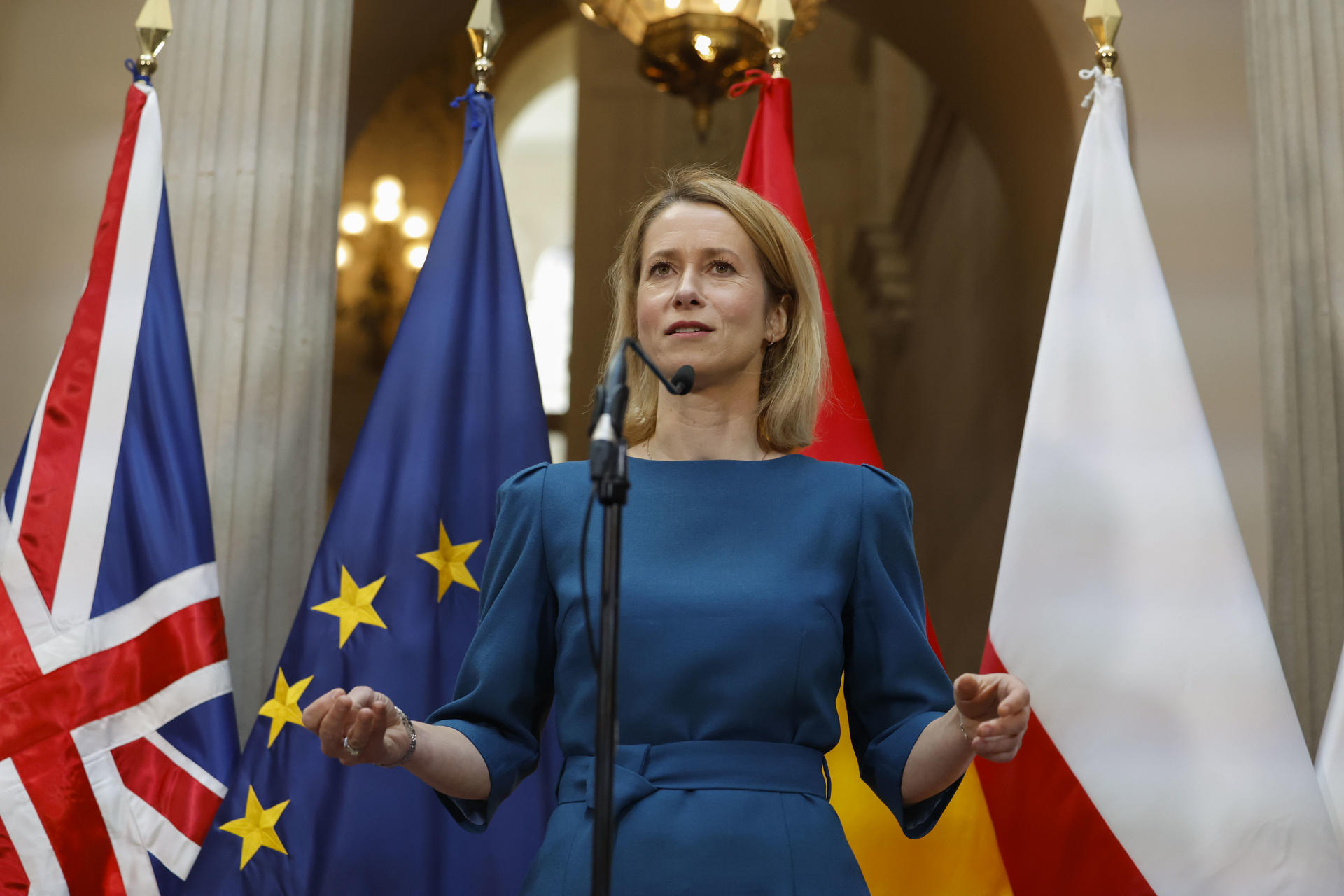 Foto archivo. La alta representante de la Unión para Asuntos Exteriores y vicepresidenta en la Comisión Europea, Kaja Kallas, EFE/ Javier Lizon