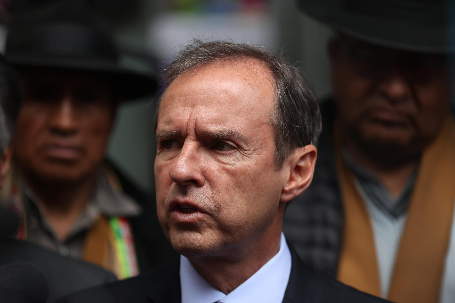 Fotografía de archivo del expresidente de Bolivia Jorge Quiroga, en La Paz (Bolivia). EFE/ Luis Gandarillas