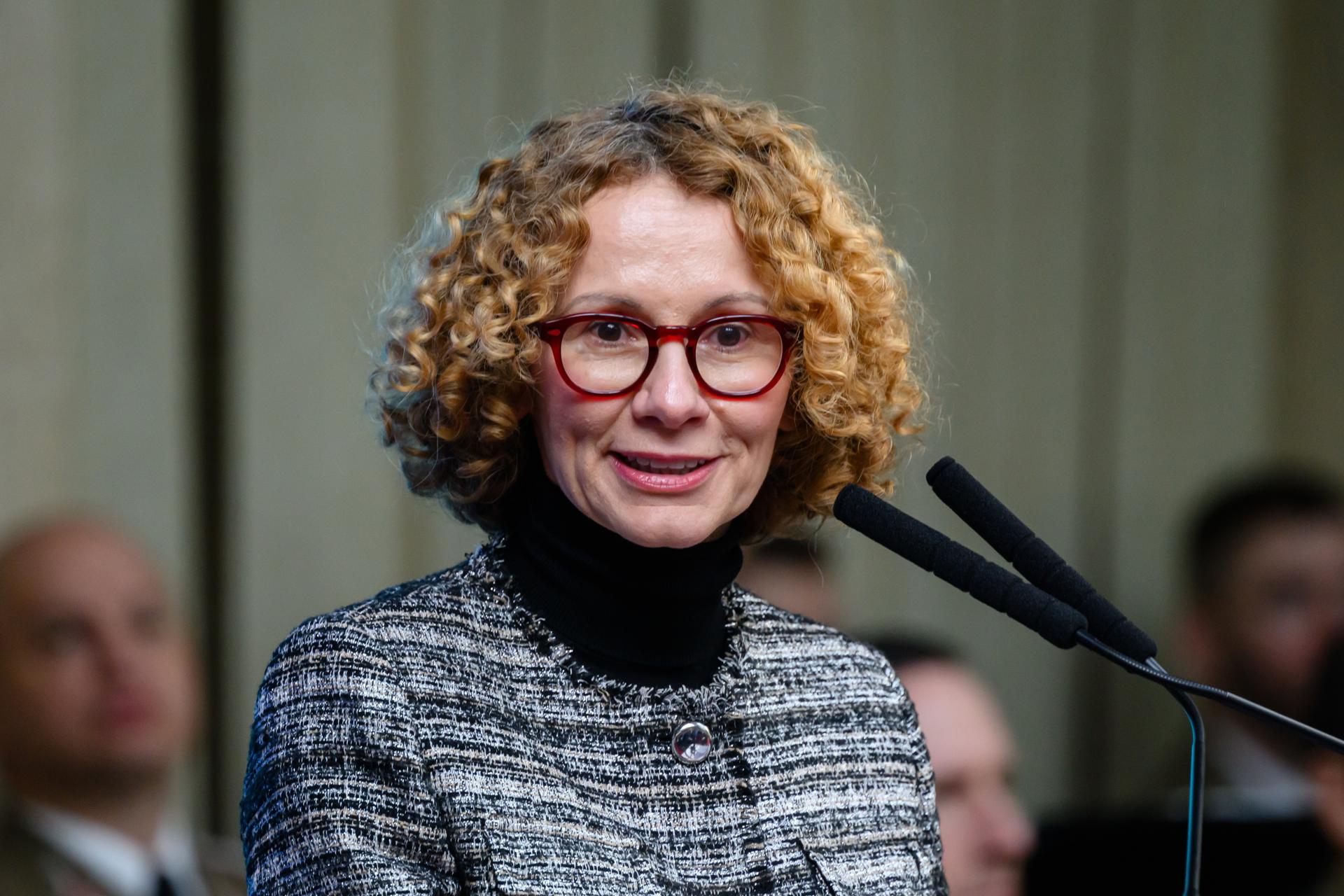 La vicesecretaria general de la Alianza Atlántica, Radmila Shekerinska. EFE/EPA/Tamas Vasvari HUNGARY OUT