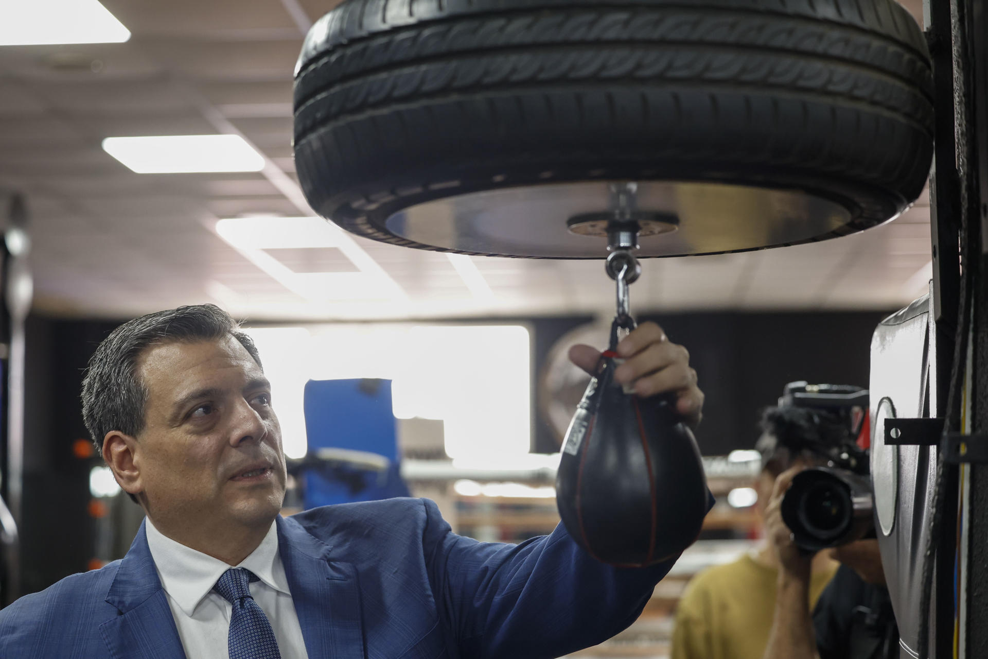 Imagen de archivo del presidente del Consejo Mundial de Boxeo, el mexicano Mauricio Sulaimán. EFE/ Javier Lizón