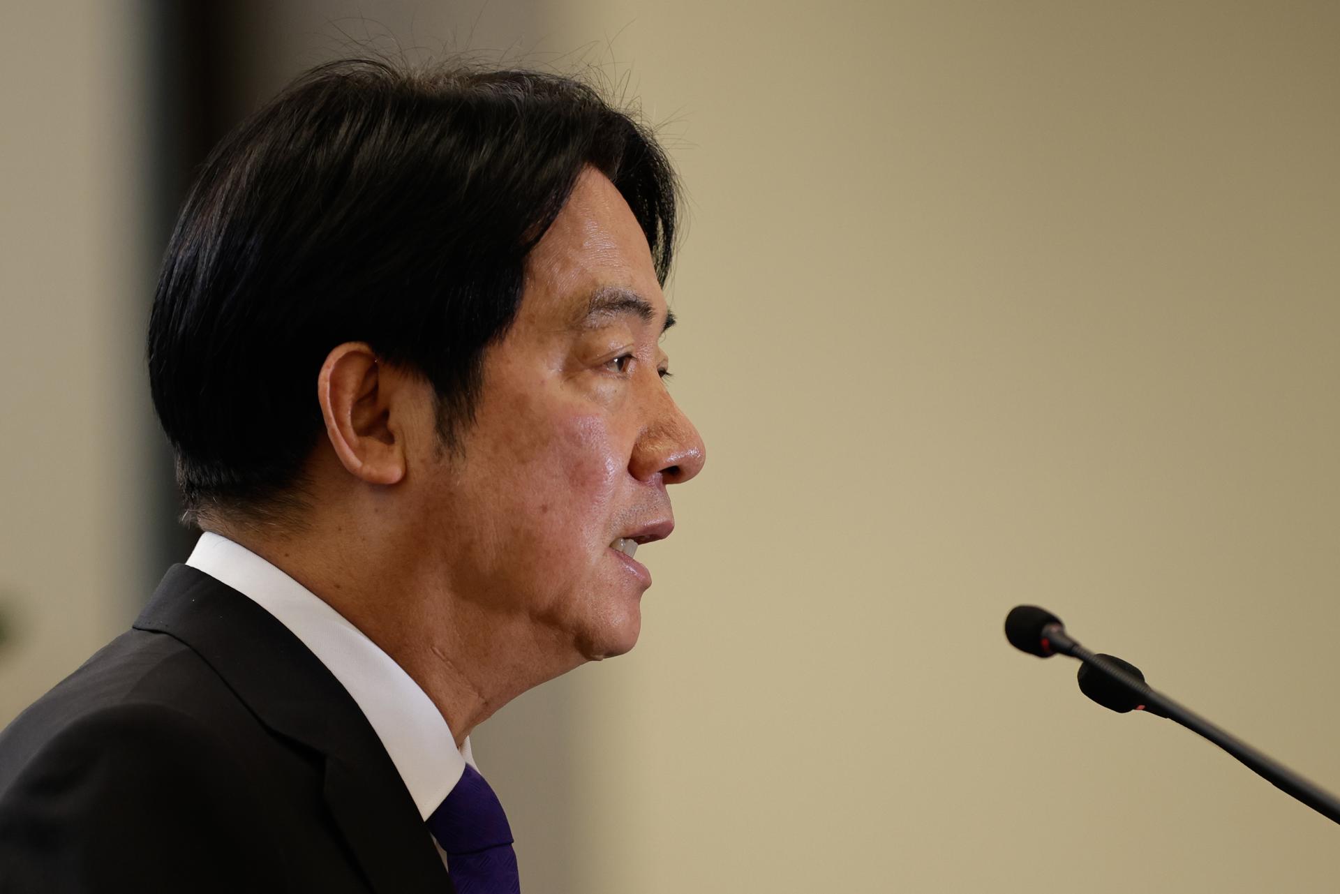 Foto de archivo del presidente de Taiwán, William Lai. EFE/EPA/RITCHIE B. TONGO