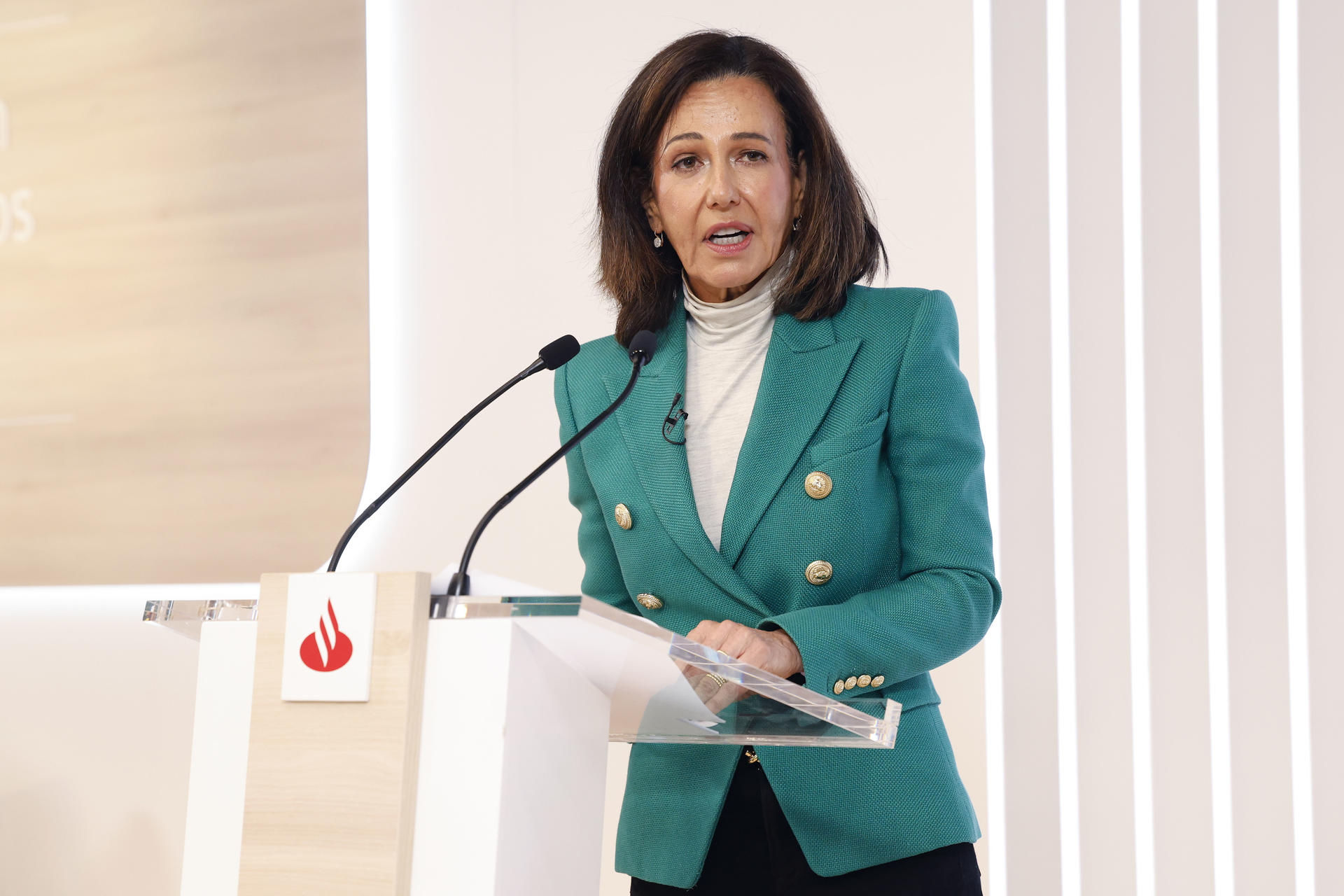 Imagen de archivo de la presidenta del Banco Santander, Ana Botín.EFE/ J.P. Gandul