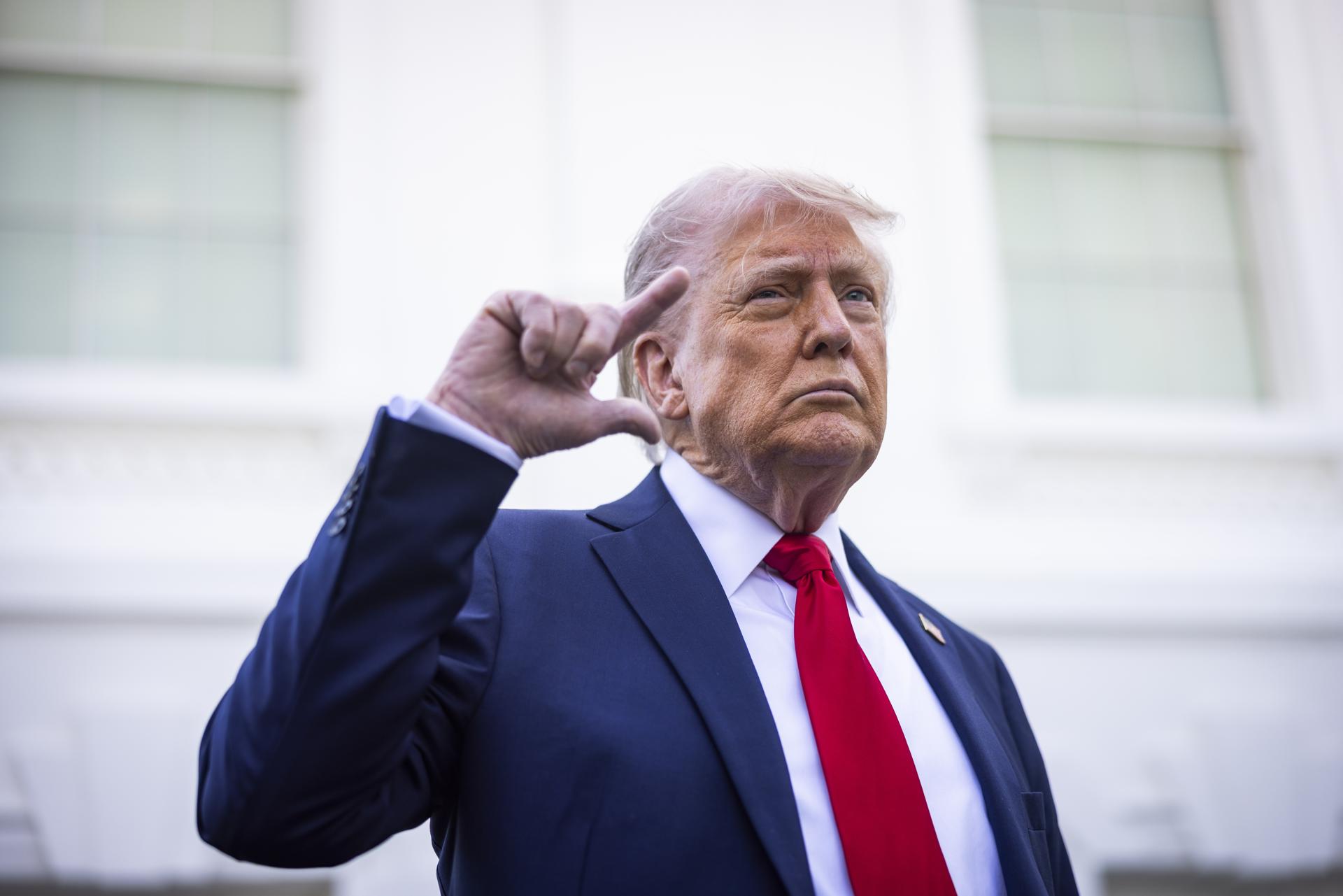 El presidente de Estados Unidos, Donald Trump. EFE/JIM LO SCALZO