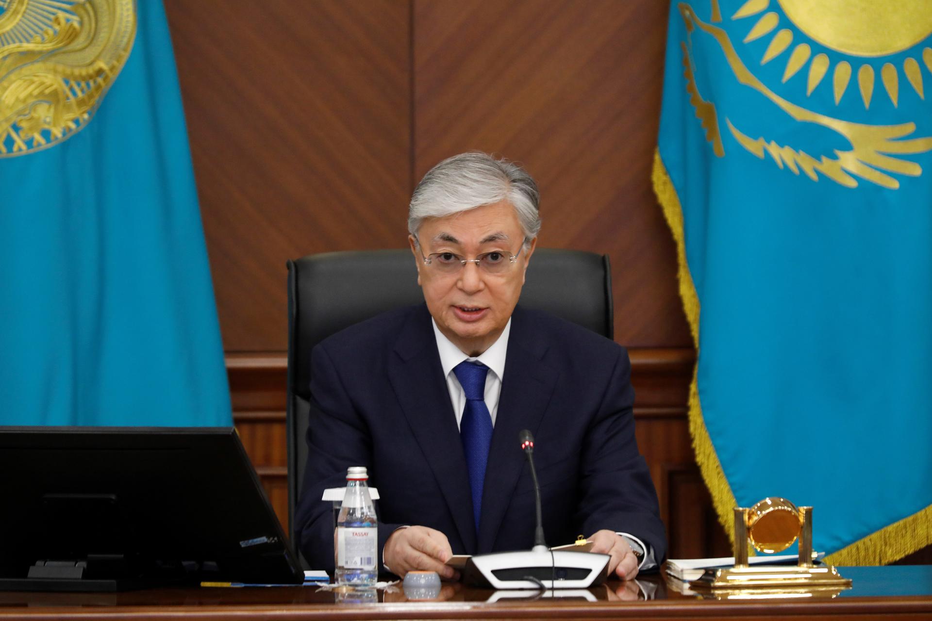 Foto de archivo del presidente de Kazajistán, Kasim-Yomart Tokáyev. EFE/ Muhtar Holdorbekov