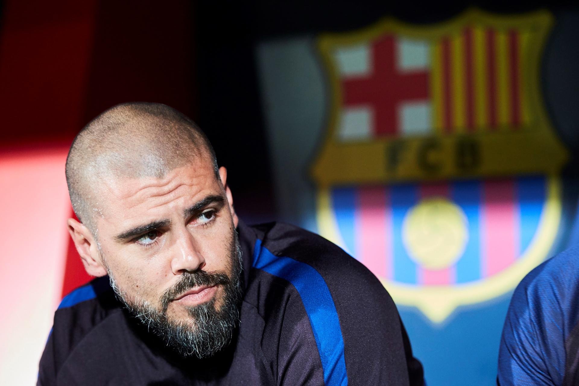 Imagen de archivo de Víctor Valdés cuando era entrenador del equipo Juvenil del FC Barcelona. EFE/Alejandro García