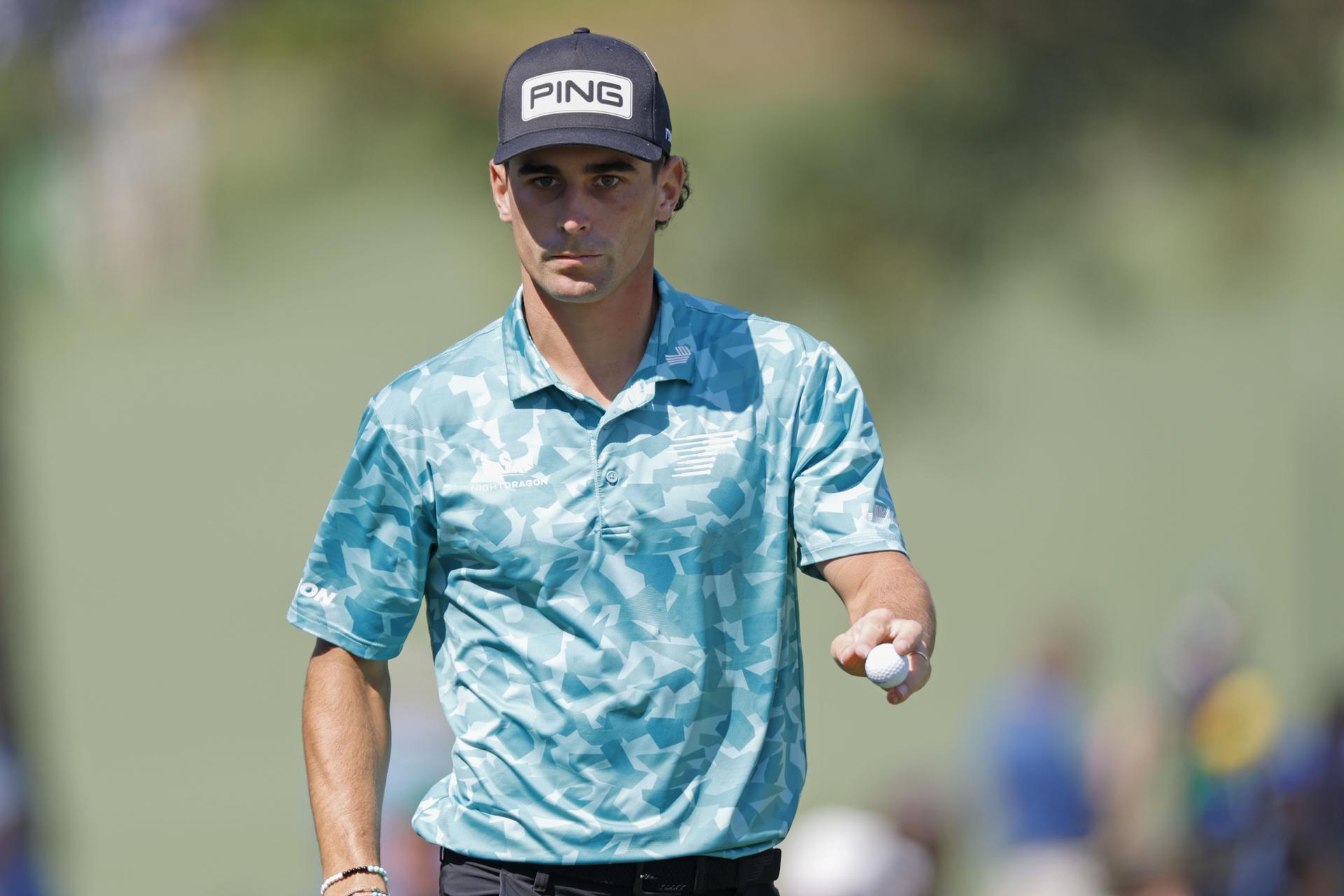 El chileno Joaquín Niemann, ganador de dos torneos en esta temporada, firmó el par este jueves en la primera ronda del Masters de Augusta. EFE/EPA/CJ GUNTHER